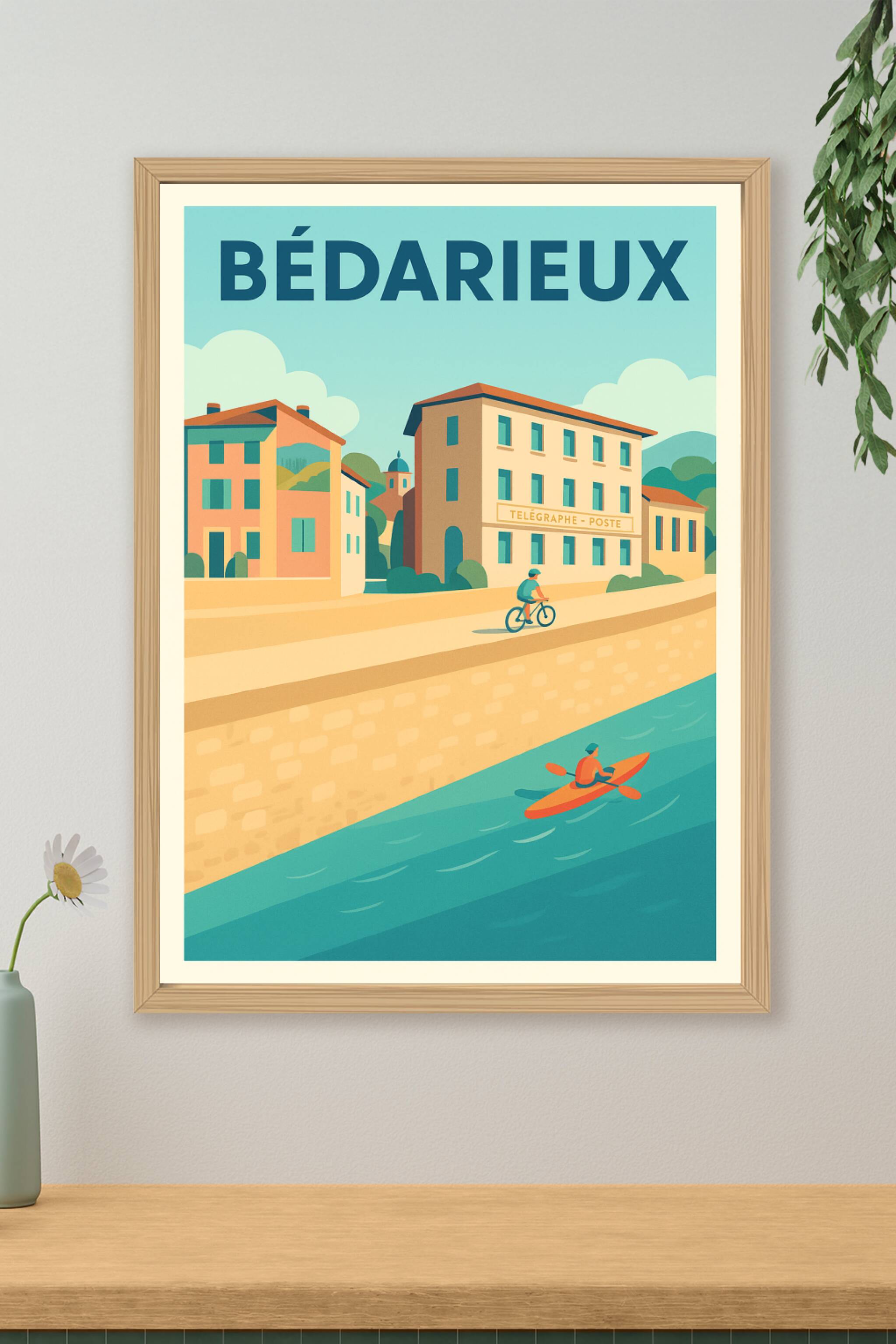 Affiche de Bédarieux - Charme et sérénité au fil de l'eau