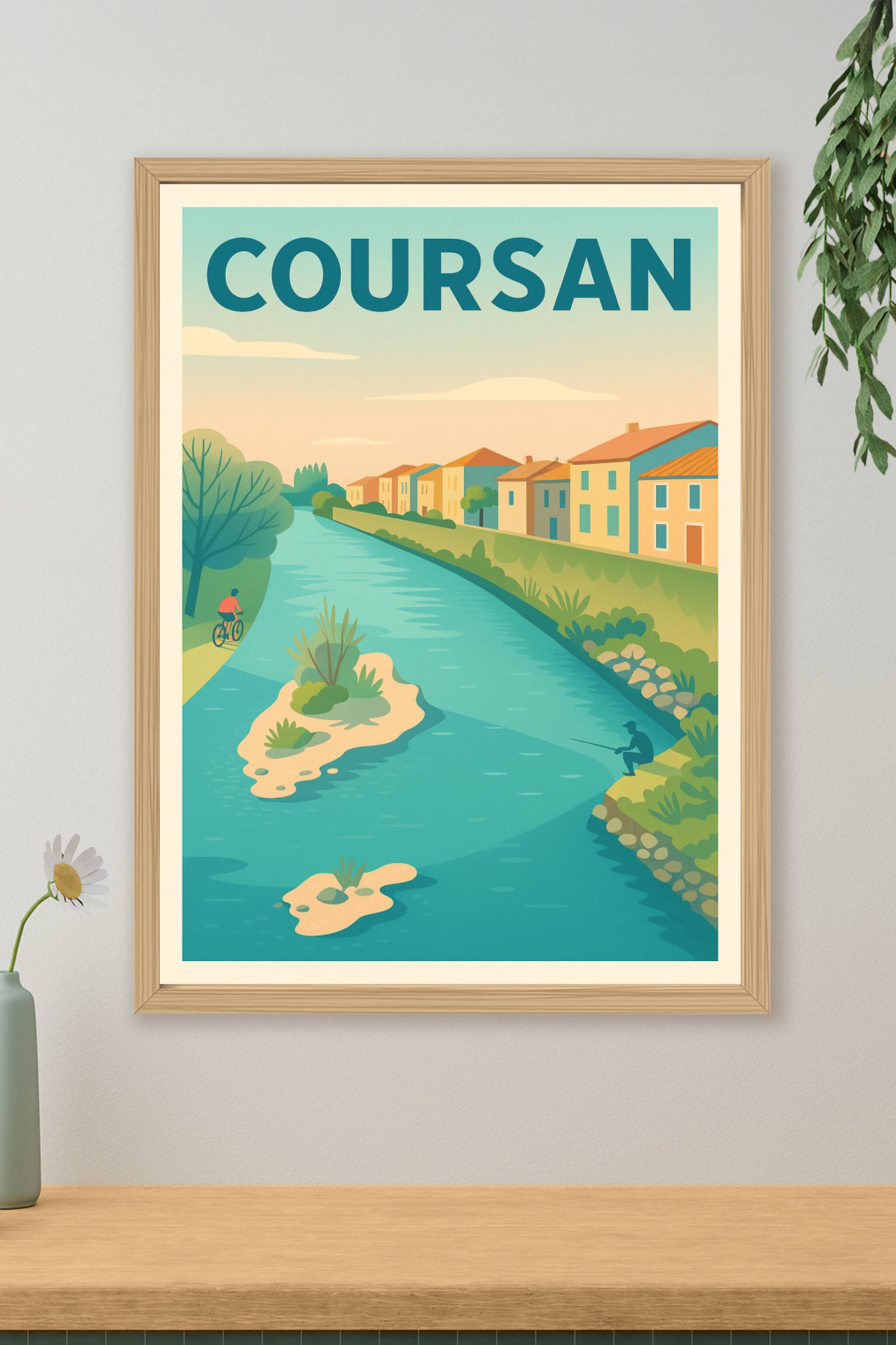 Affiche de Coursan - Charme paisible au fil de l'eau