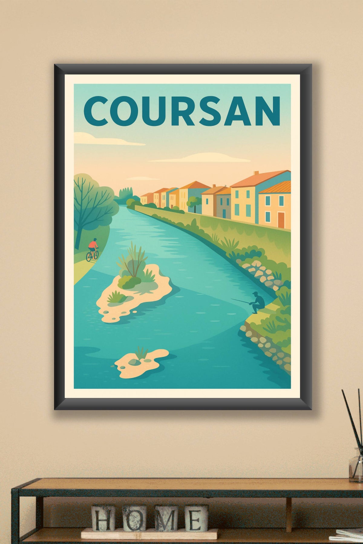 Affiche de Coursan - Charme paisible au fil de l'eau
