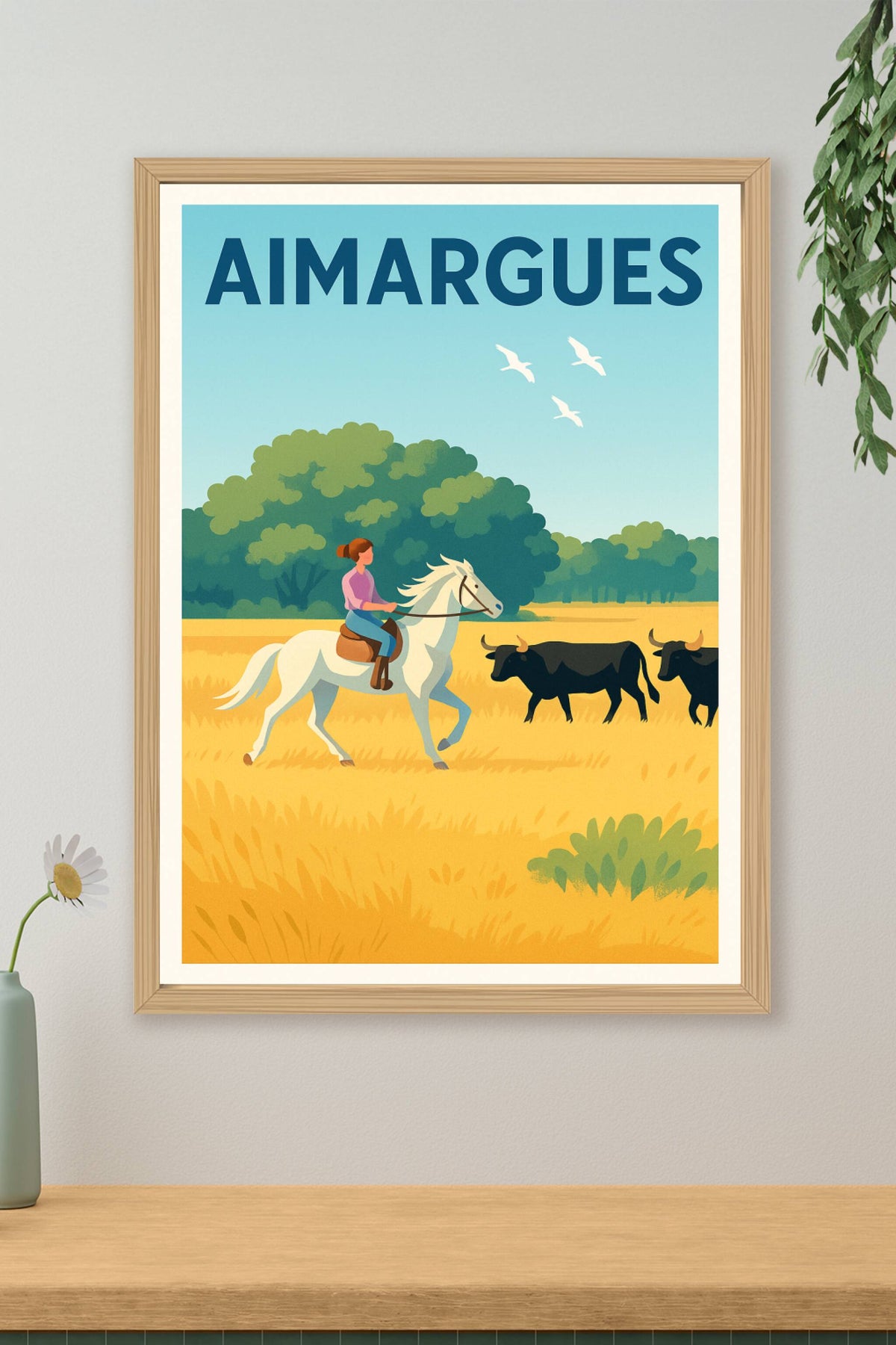 Affiche de Aimargues - Évasion au cœur de la Camargue sauvage