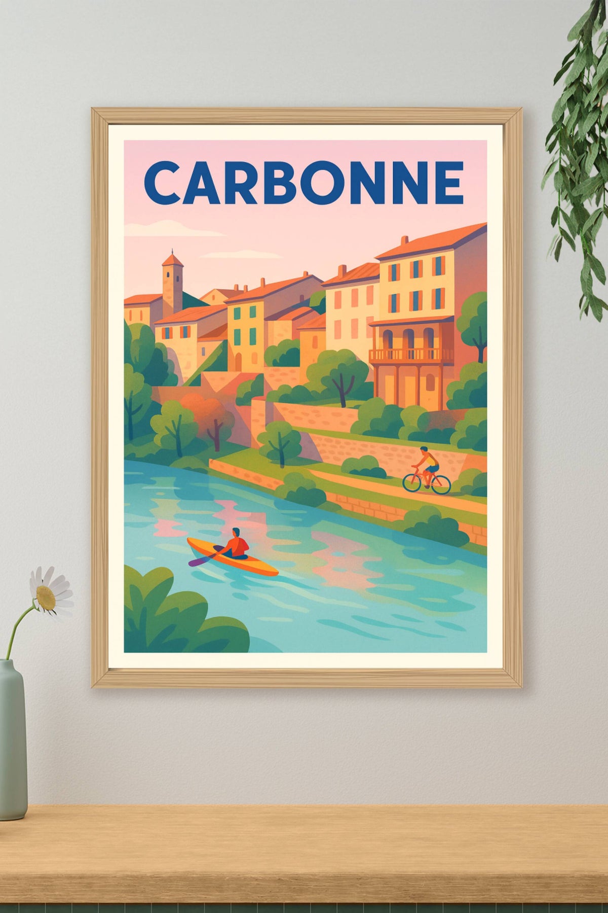 Affiche de Carbonne - Charme et sérénité au fil de l'eau