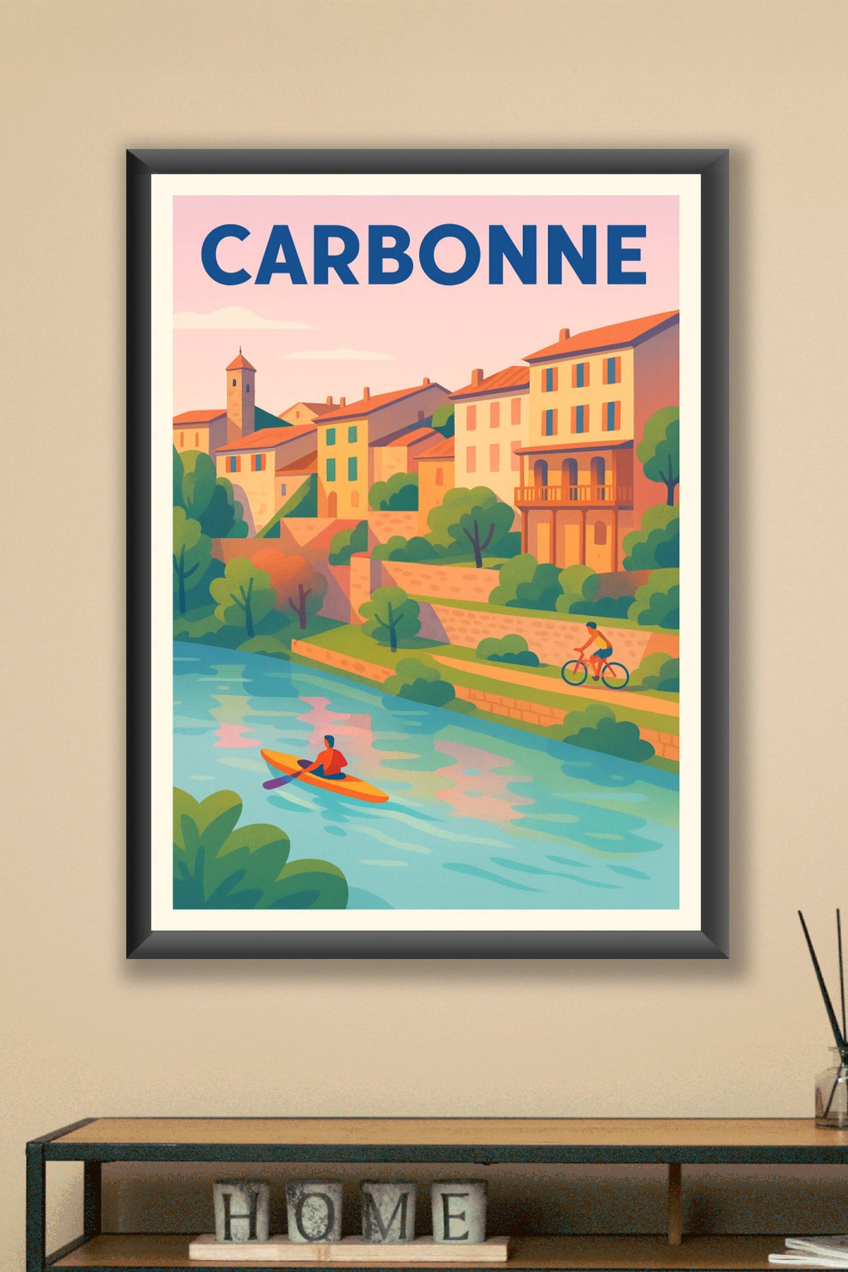 Affiche de Carbonne - Charme et sérénité au fil de l'eau