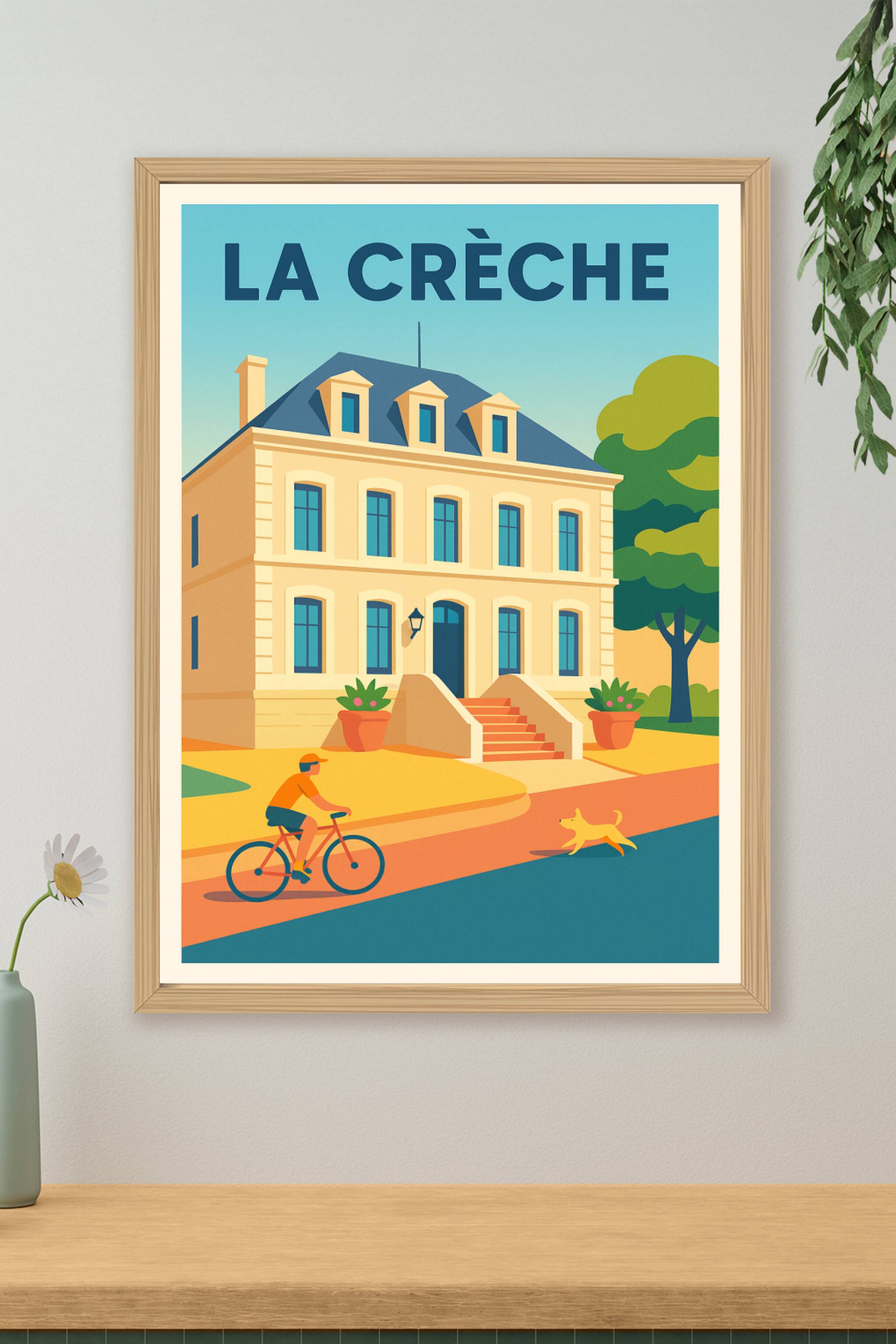 Affiche de La Crèche - Charme et douceur à vélo