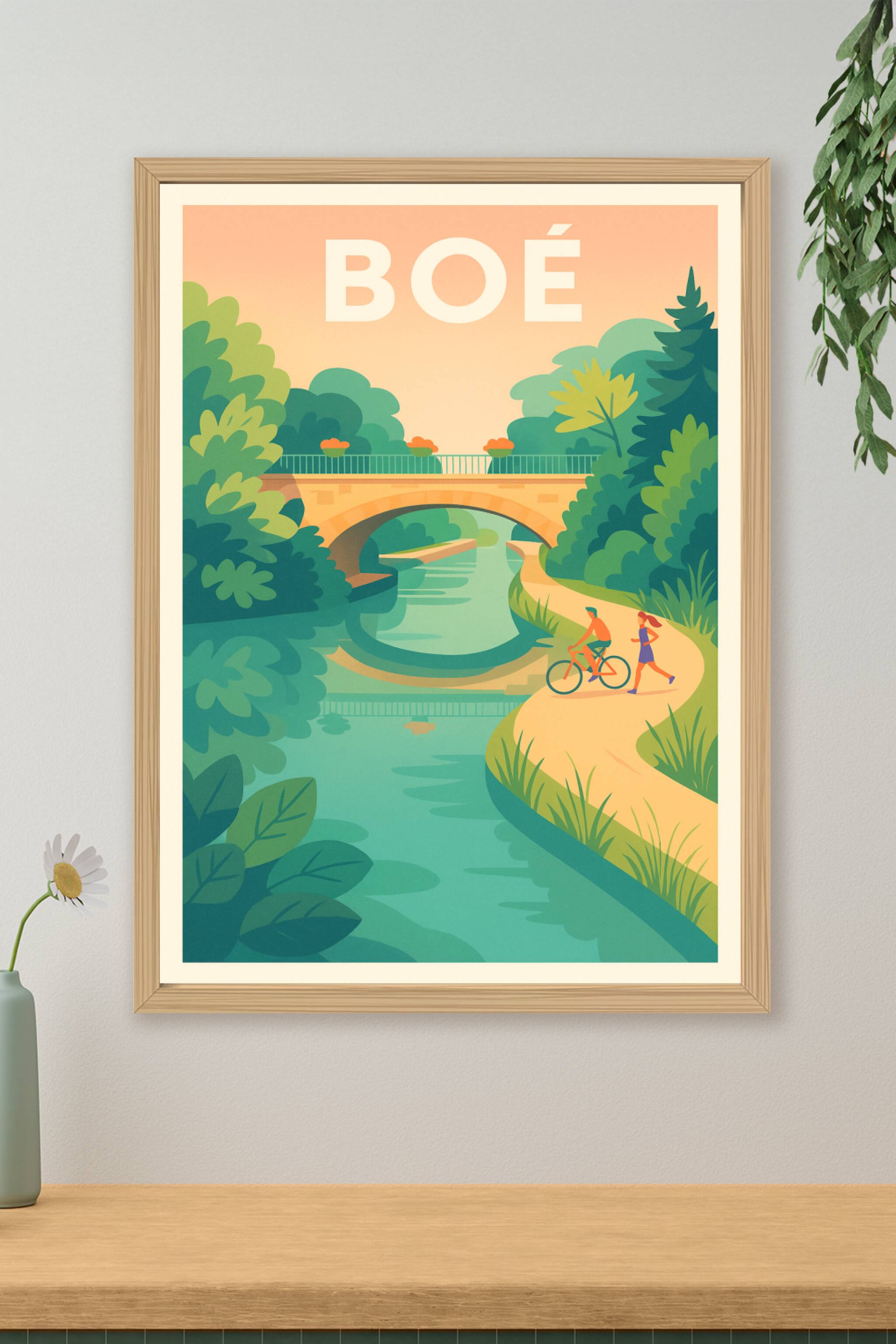 Affiche de Boé - Sérénité au fil de l’eau