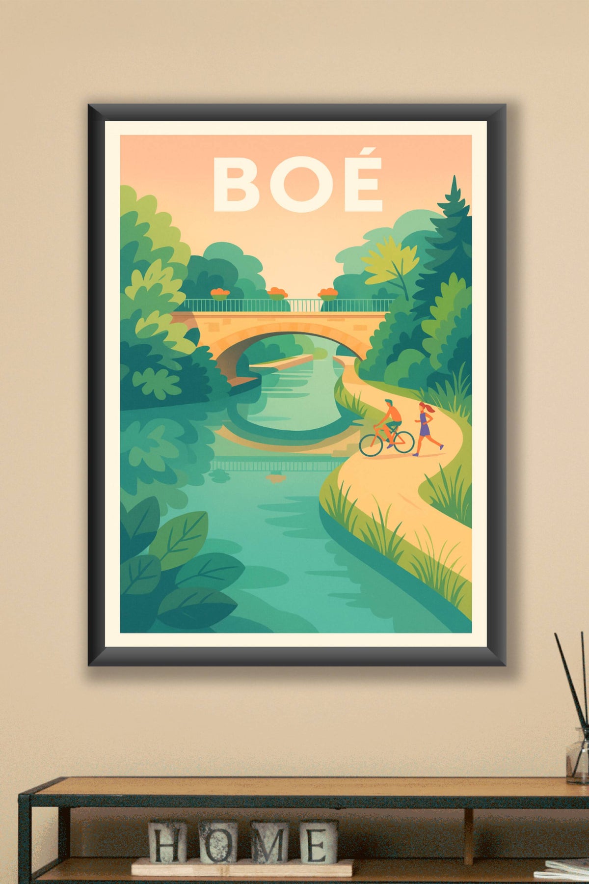 Affiche de Boé - Sérénité au fil de l’eau