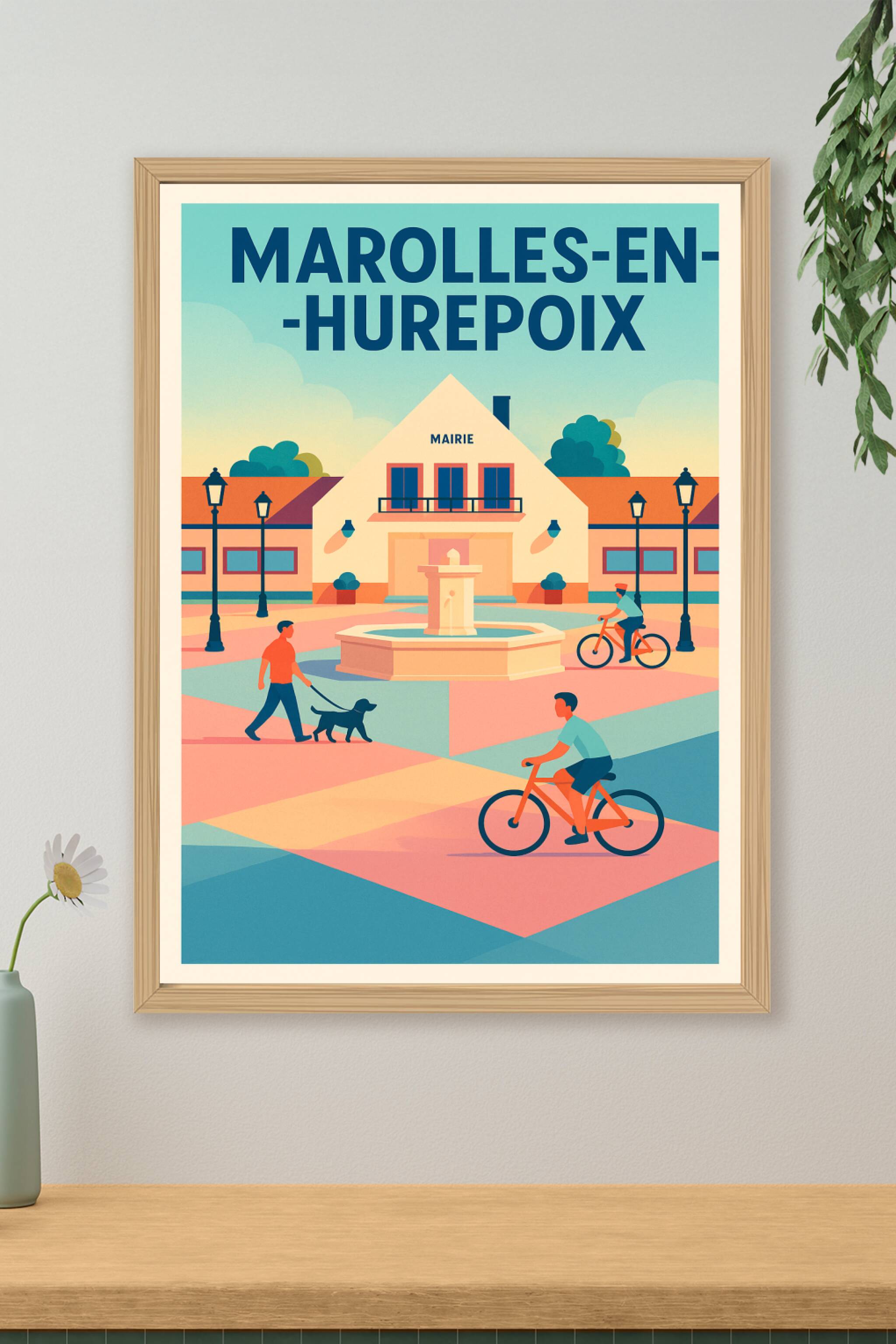 Affiche de Marolles-en-Hurepoix - Le charme paisible du village au quotidien