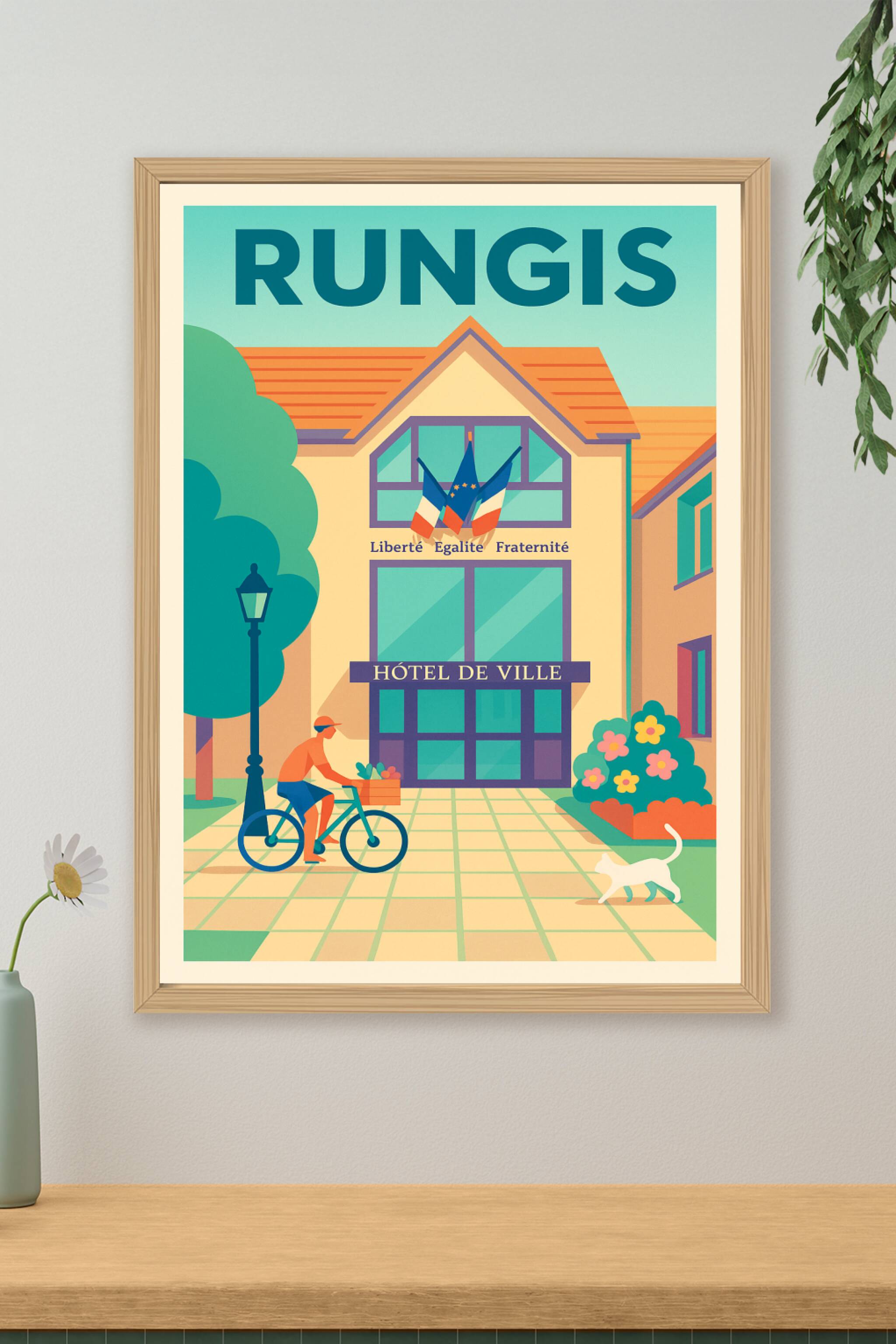 Affiche de Rungis - Charme et Vie Locale au Cœur de la Ville