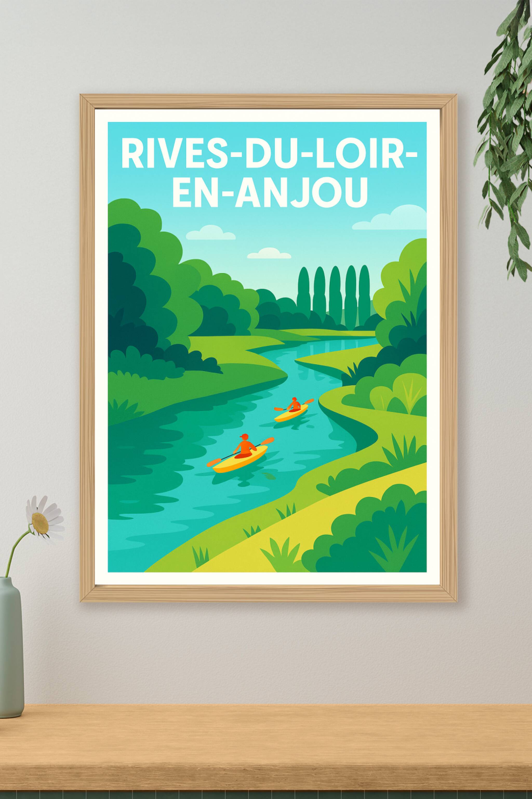 Affiche de Rives-du-Loir-en-Anjou - Évasion paisible au fil de l'eau