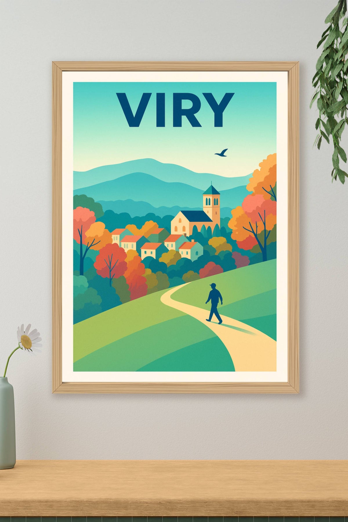 Affiche de Viry - Promenade au cœur de la nature automnale