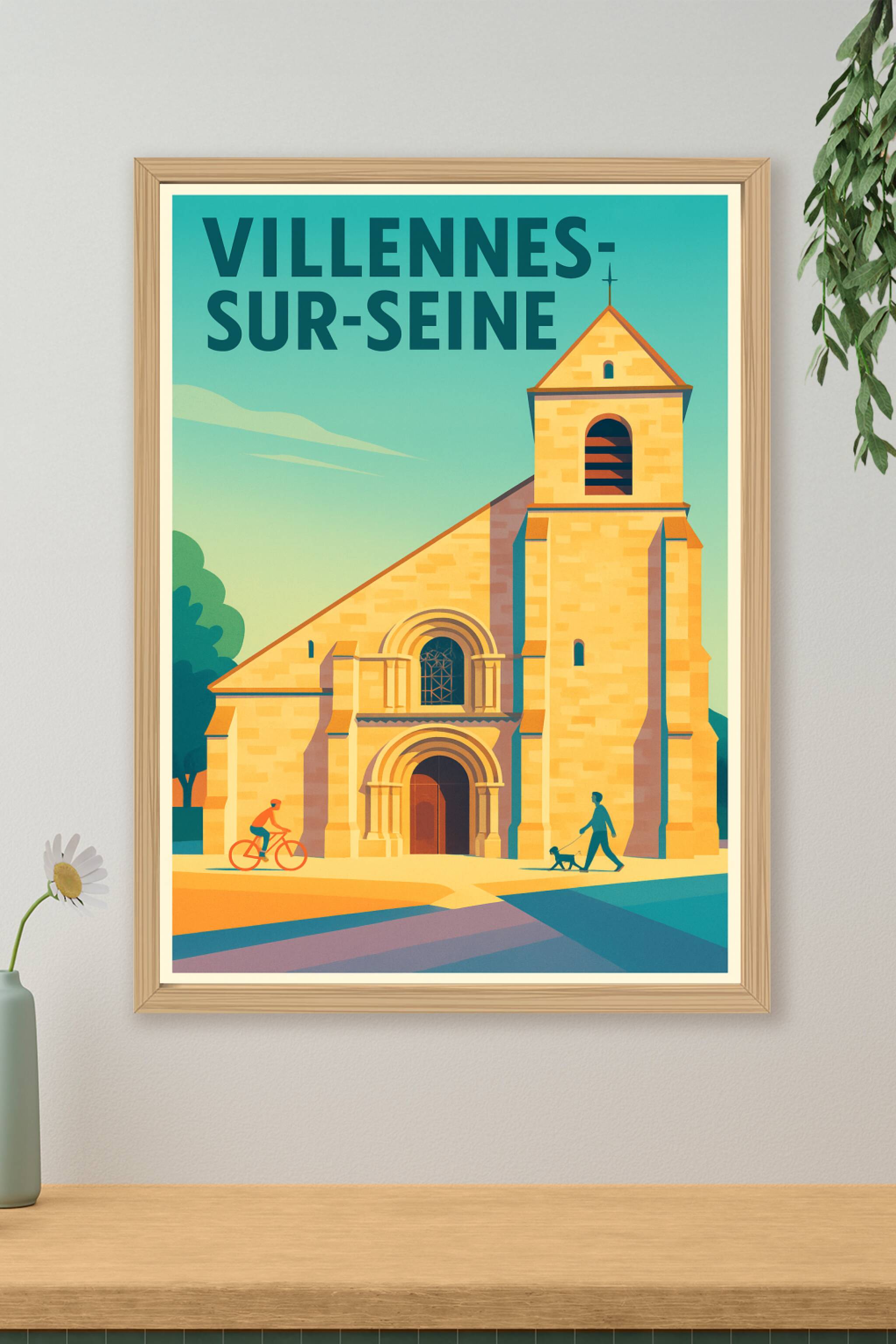 Affiche de Villennes-sur-Seine - Charme et sérénité au fil de l'eau