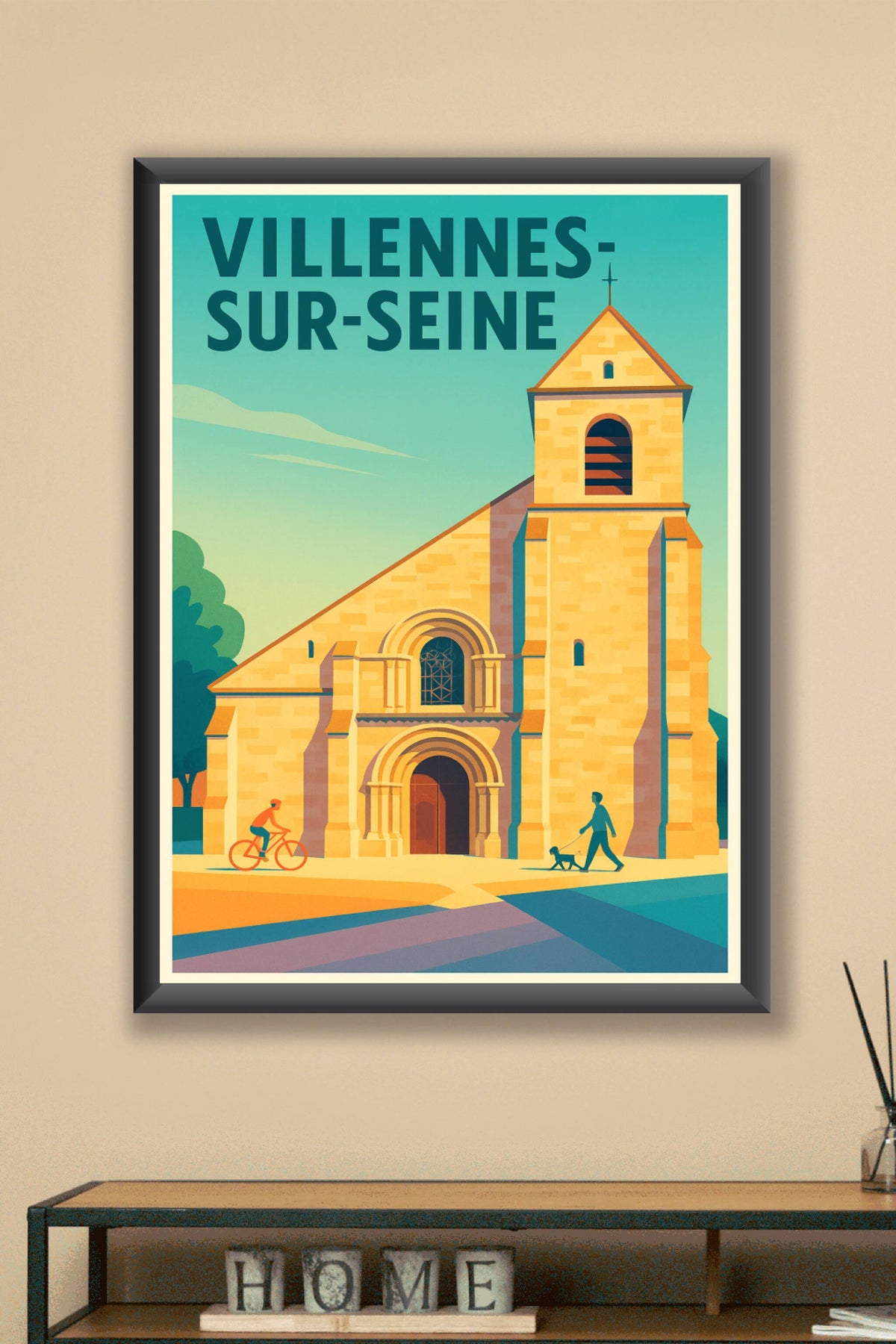Affiche de Villennes-sur-Seine - Charme et sérénité au fil de l'eau