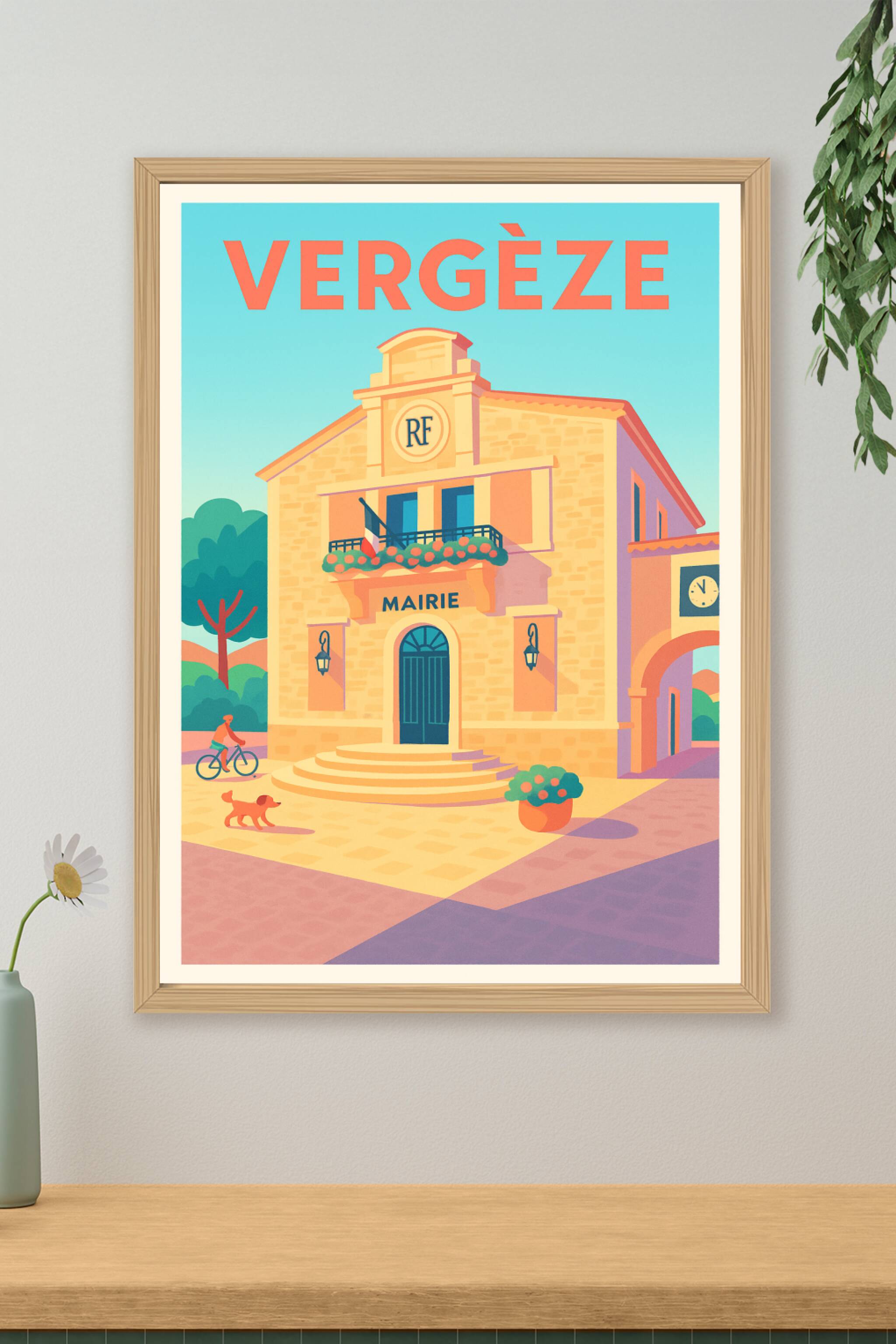 Affiche de Vergèze - Charme Provençal et Sérénité