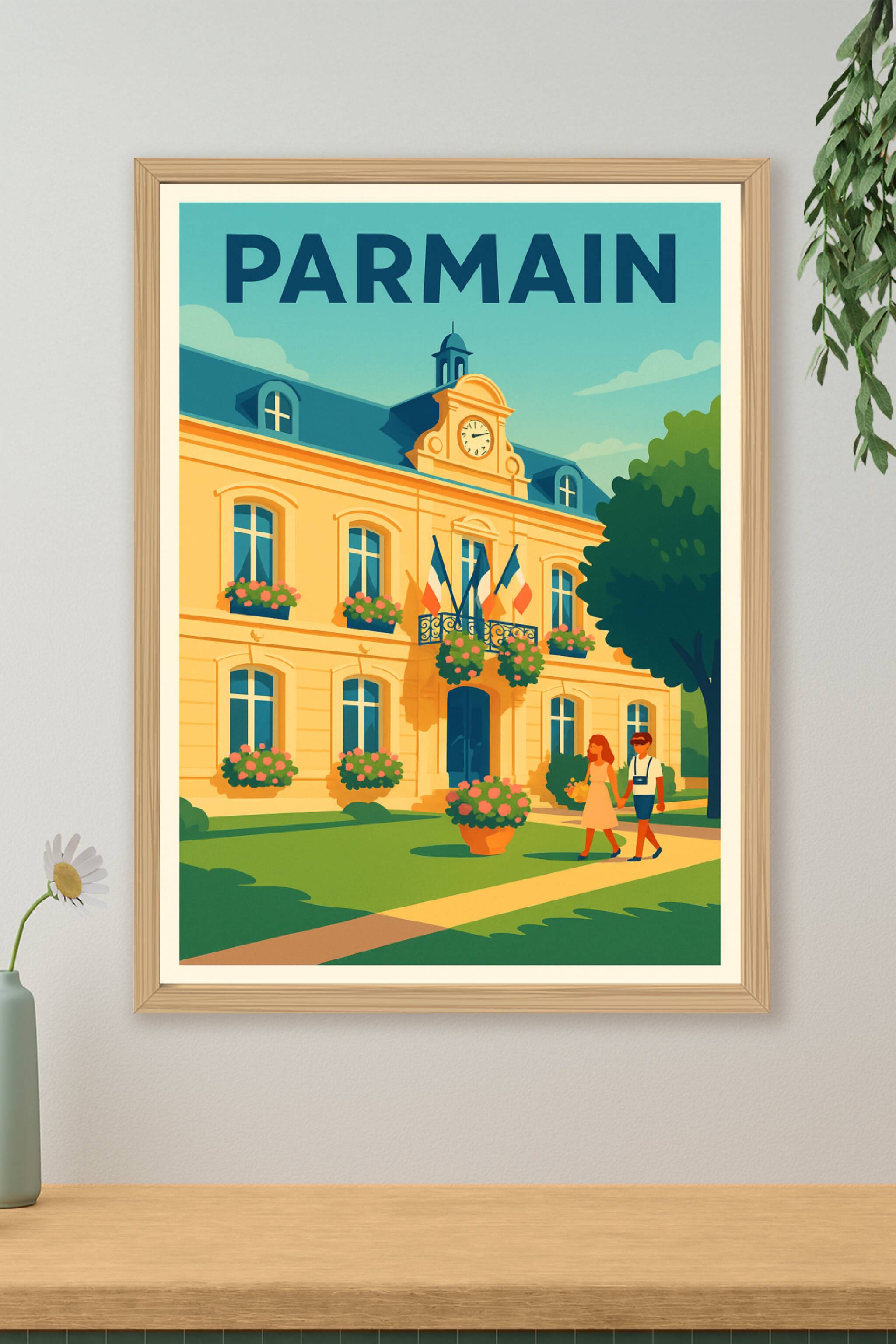 Affiche de Parmain - Charme et douceur d'une ville paisible