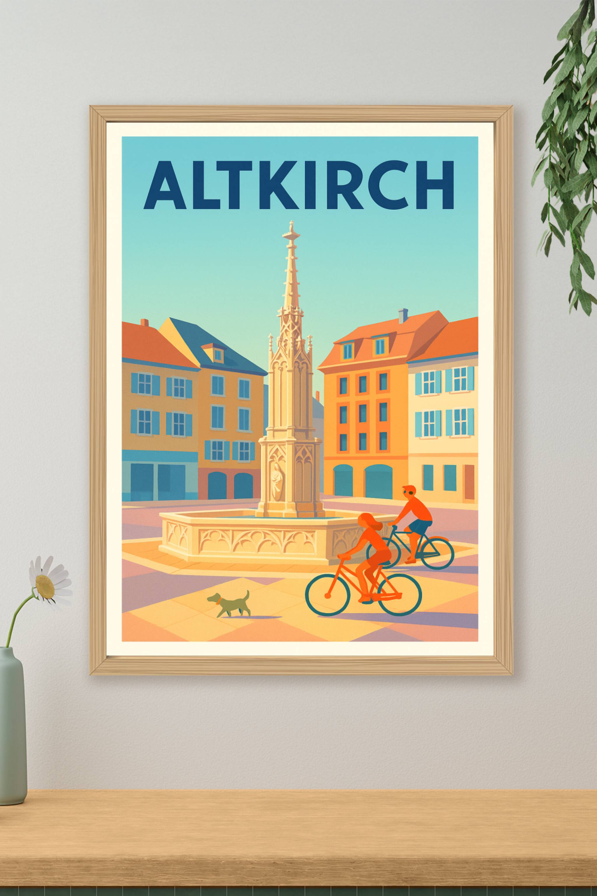 Affiche de Altkirch - Charme et douceur de la place centrale