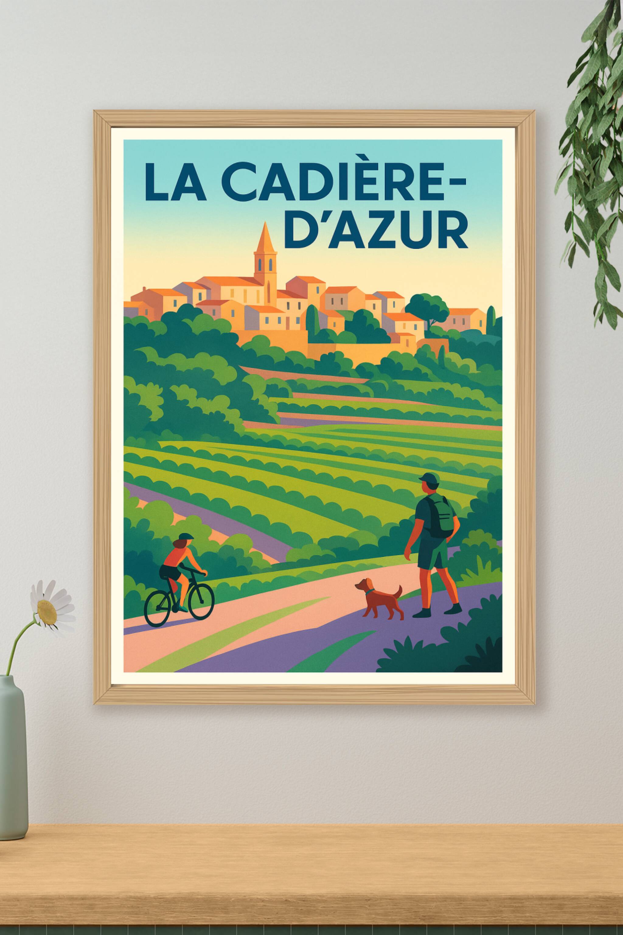 Affiche de La Cadière-d'Azur - Évasion nature et charme provençal