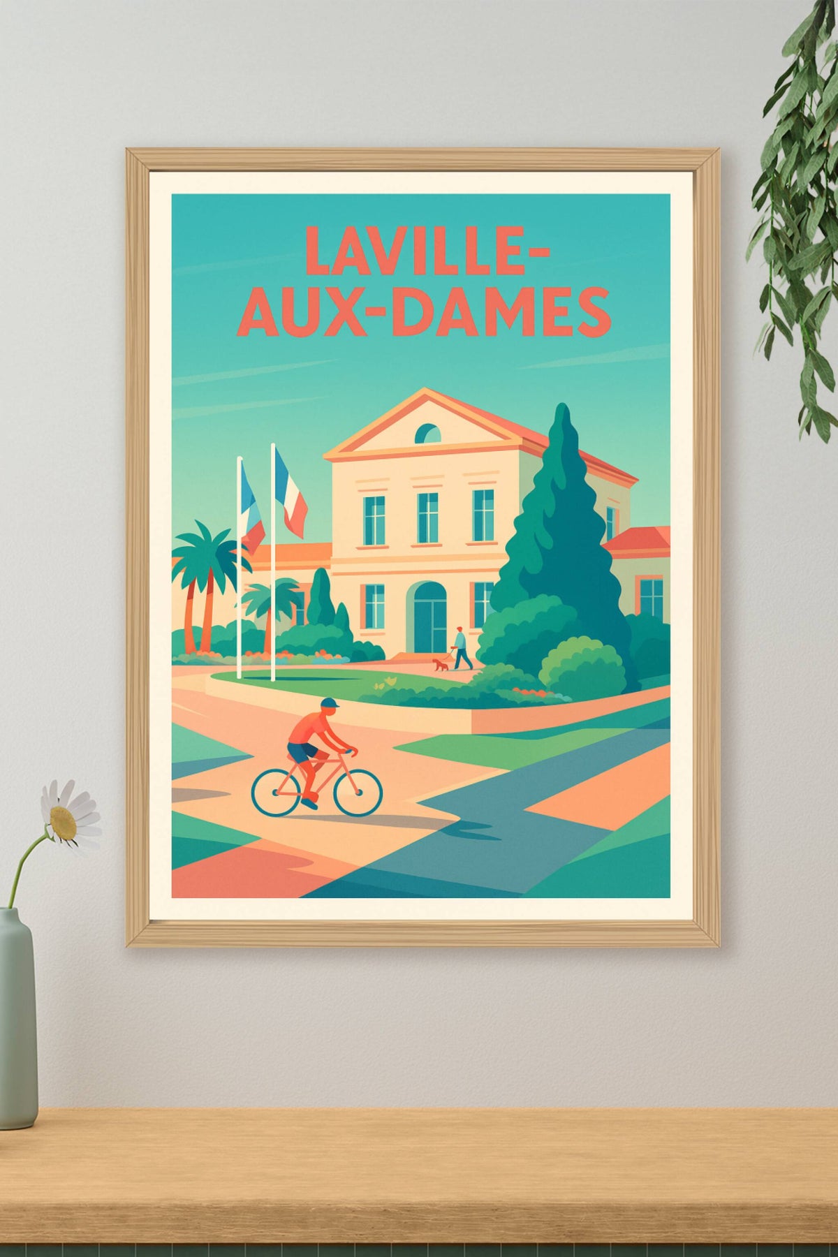 Affiche de La Ville-aux-Dames - Harmonie et douceur de vivre