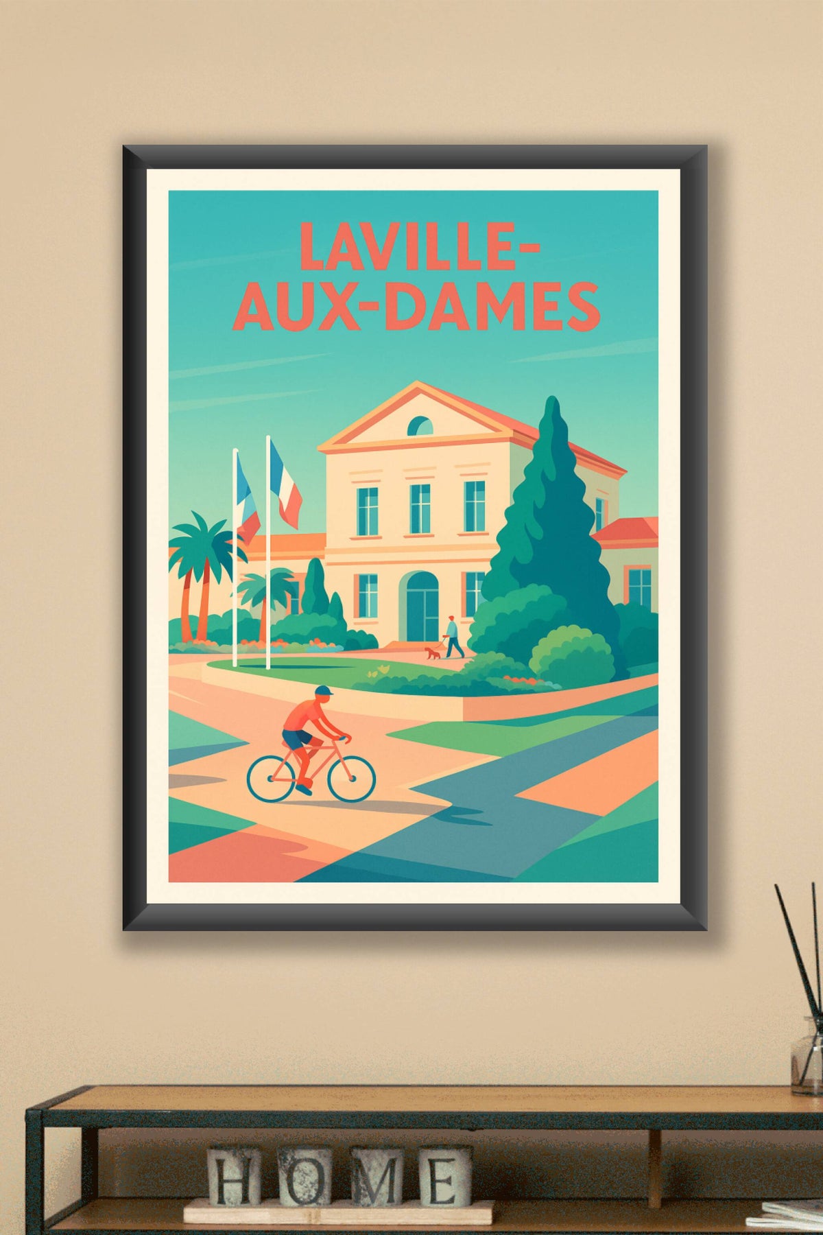 Affiche de La Ville-aux-Dames - Harmonie et douceur de vivre