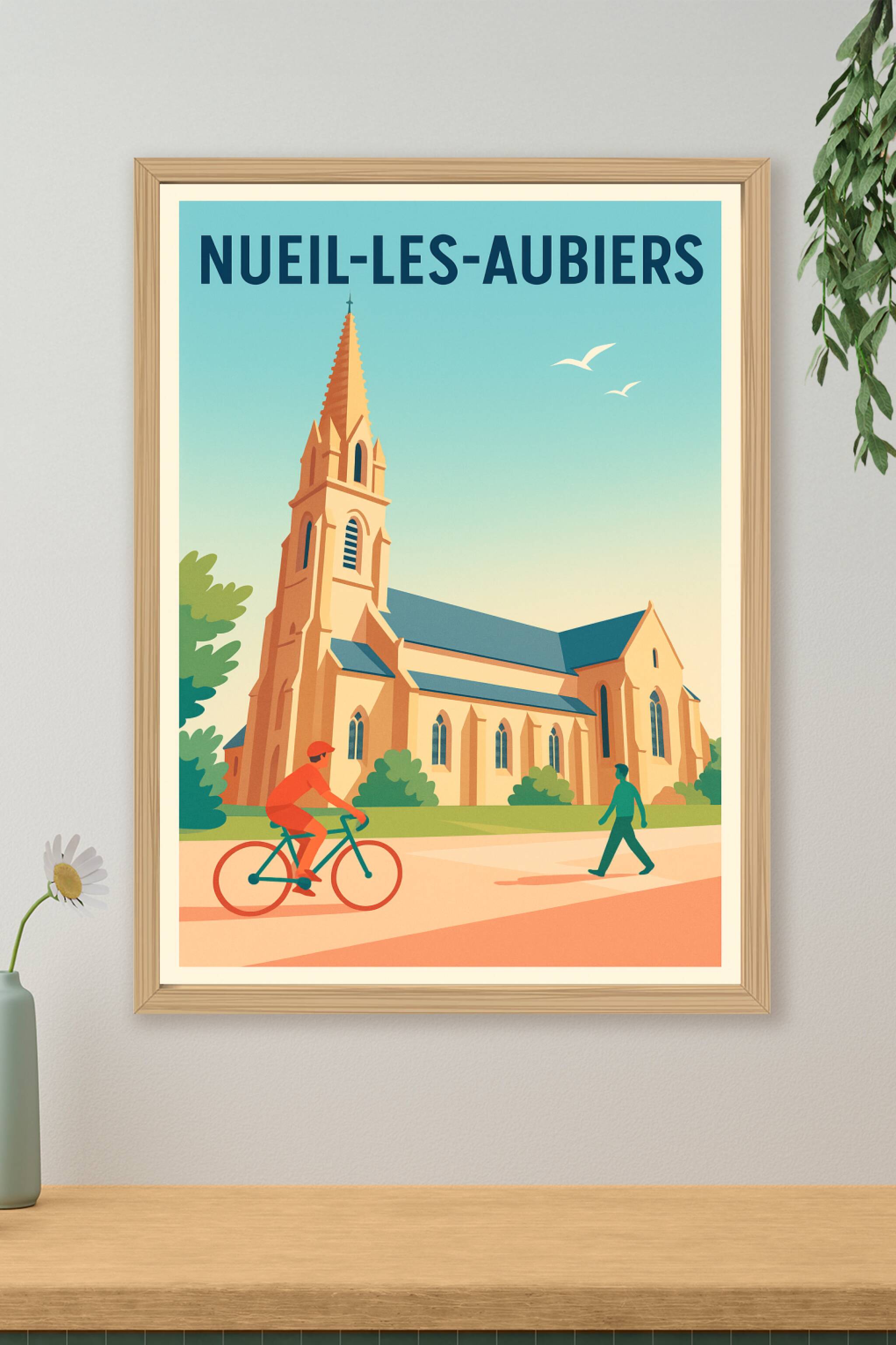 Affiche de Nueil-les-Aubiers - Charme architectural et sérénité au cœur de la ville