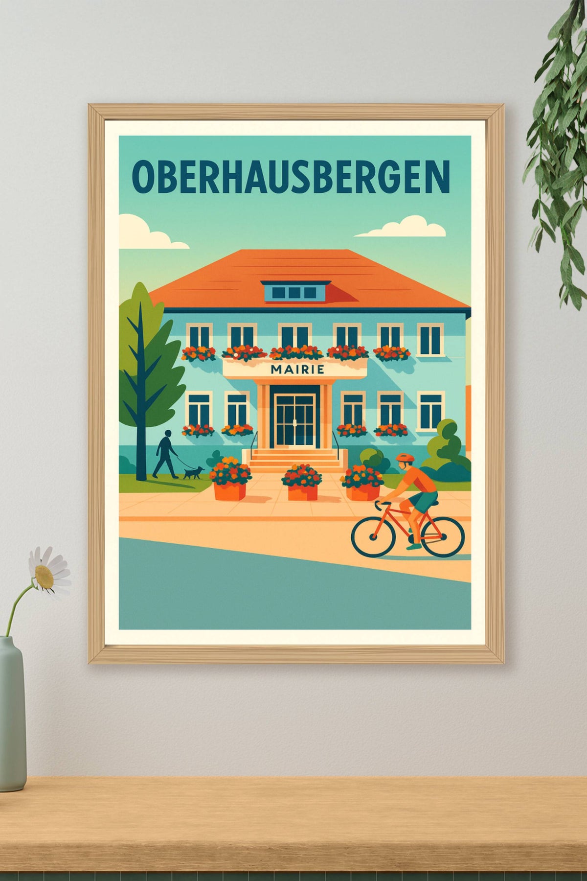Affiche de Oberhausbergen - Charme et quiétude de la mairie locale