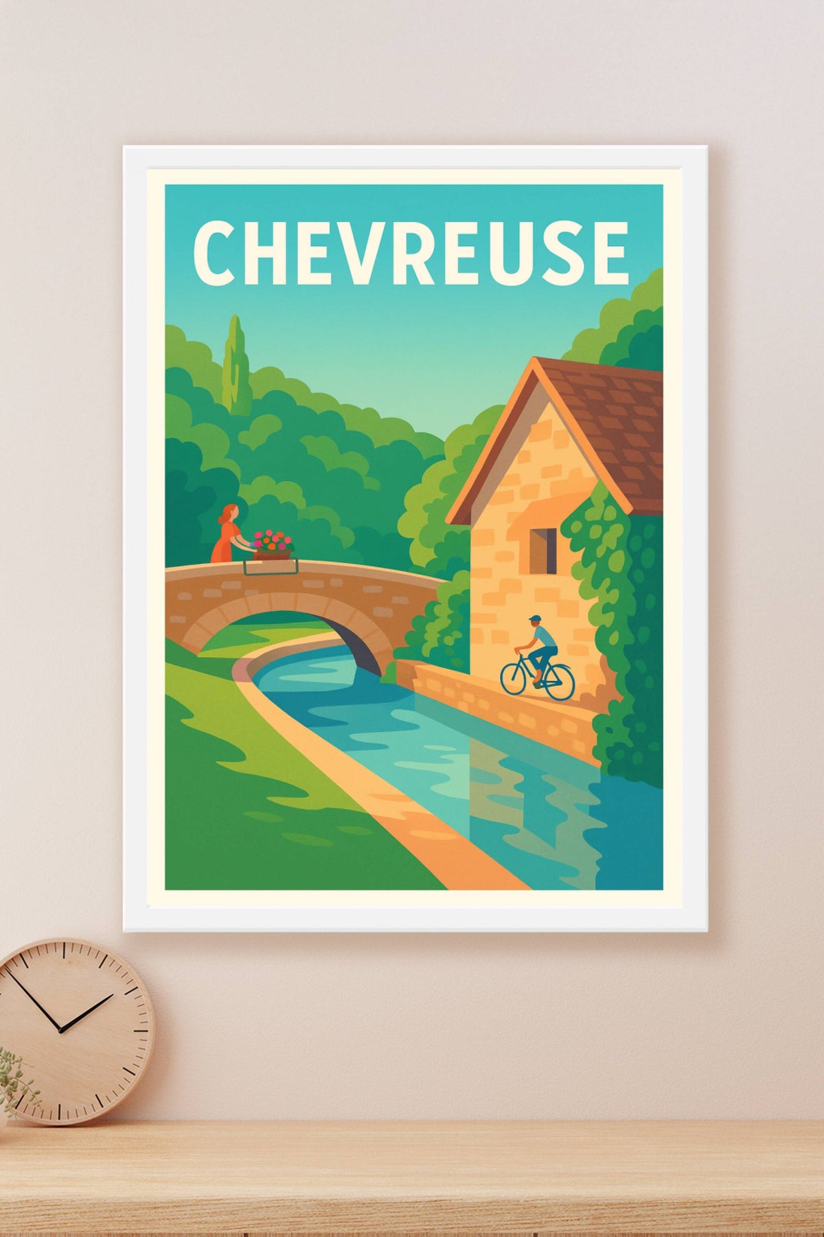 Affiche de Chevreuse - Harmonie bucolique entre nature et patrimoine