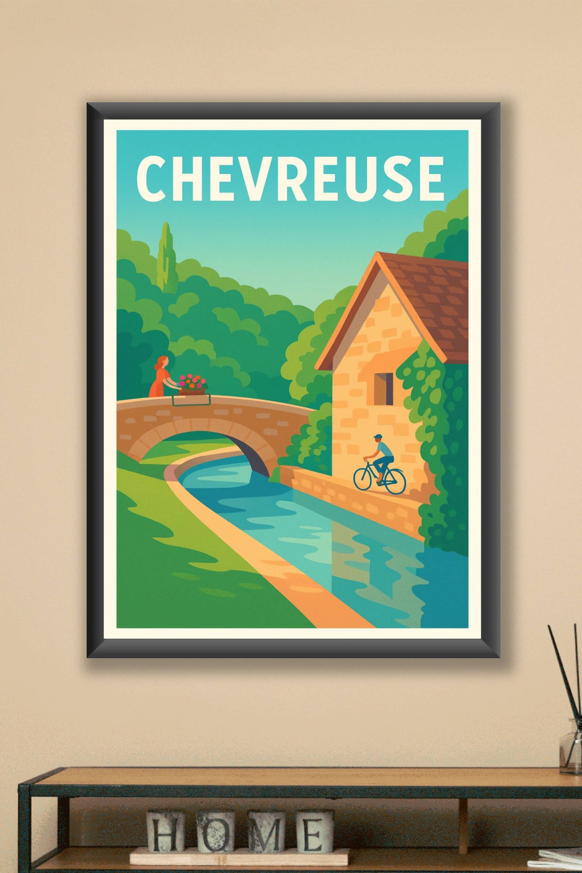 Affiche de Chevreuse - Harmonie bucolique entre nature et patrimoine