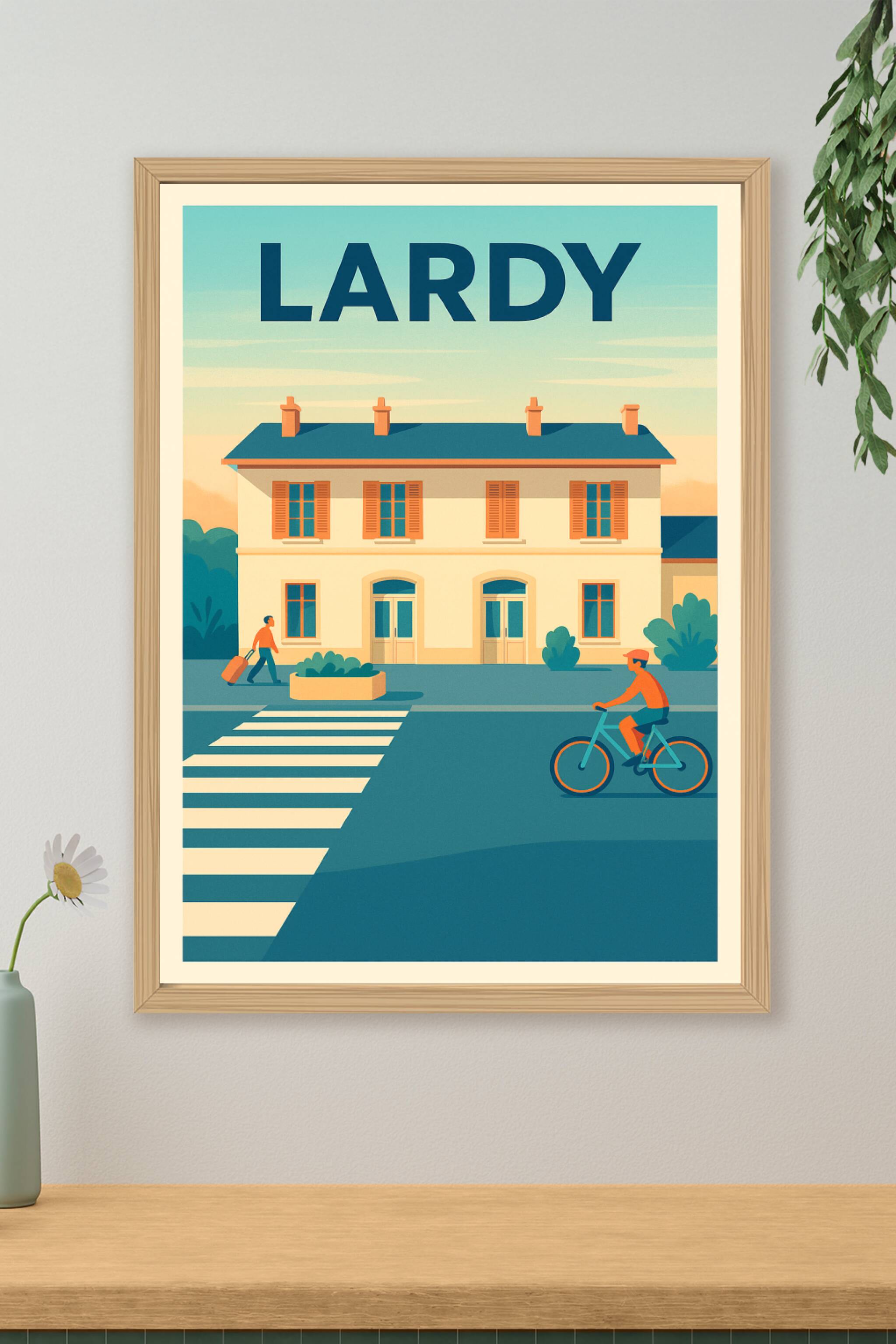 Affiche de Lardy - Charme provincial et douceur de vivre