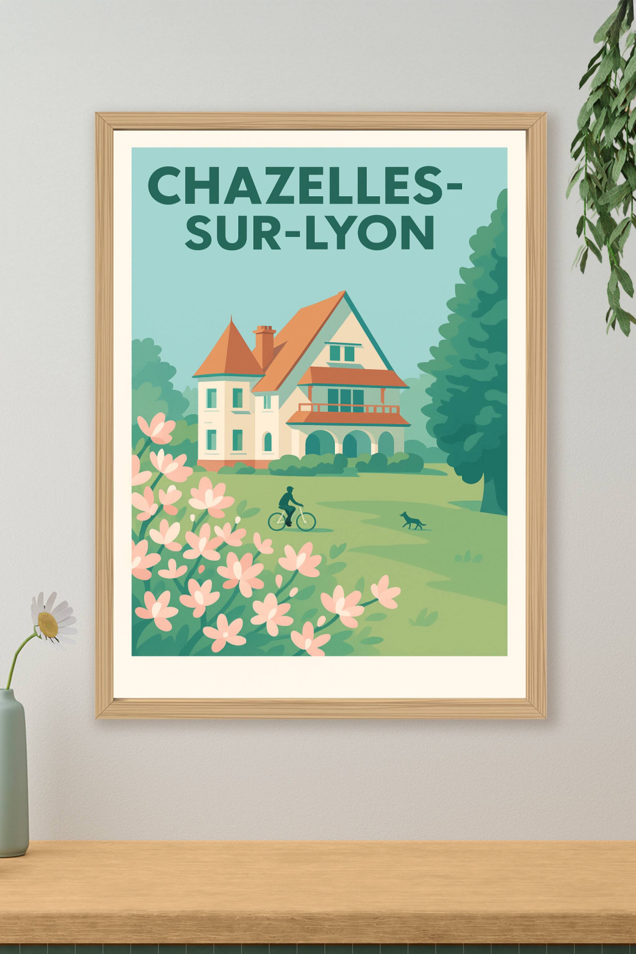 Affiche de Chazelles-sur-Lyon - Charme bucolique et sérénité au cœur de la nature