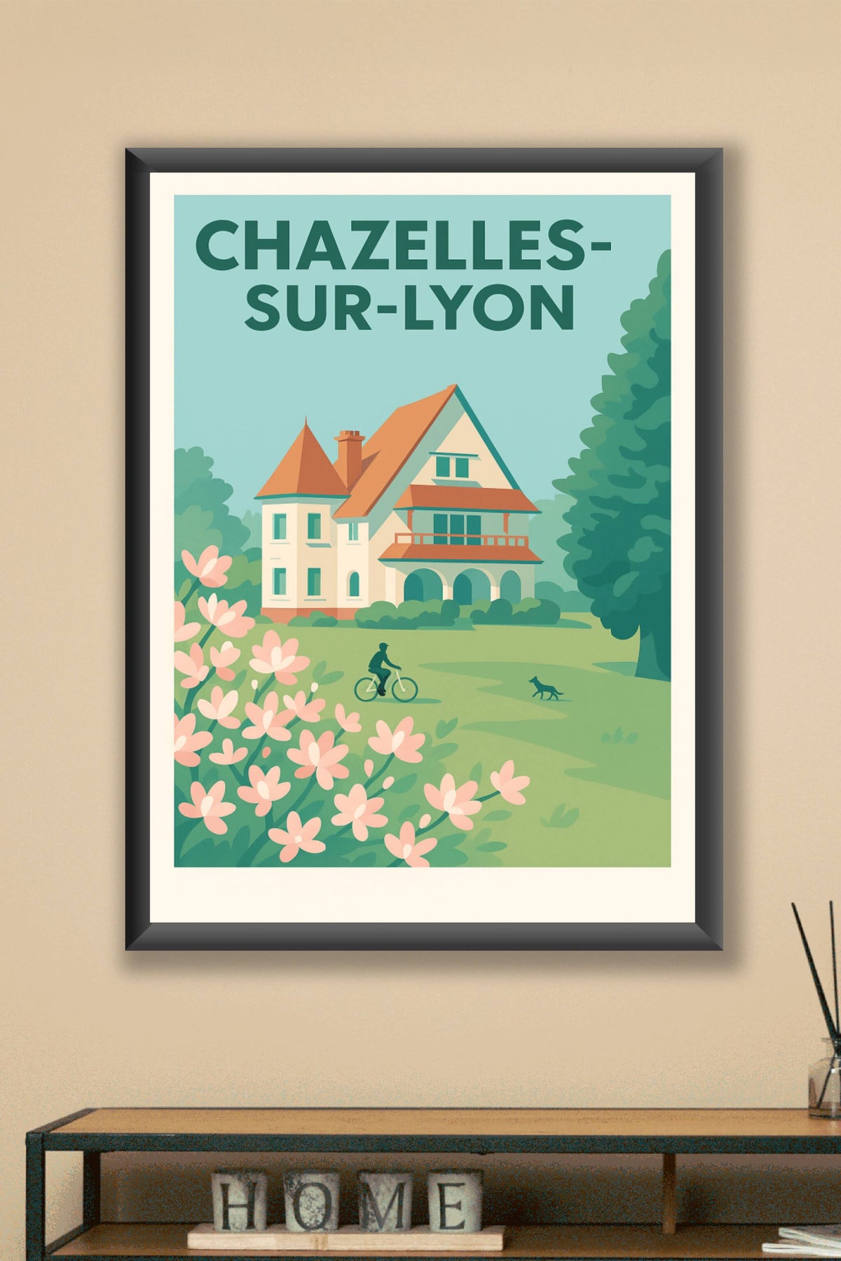 Affiche de Chazelles-sur-Lyon - Charme bucolique et sérénité au cœur de la nature