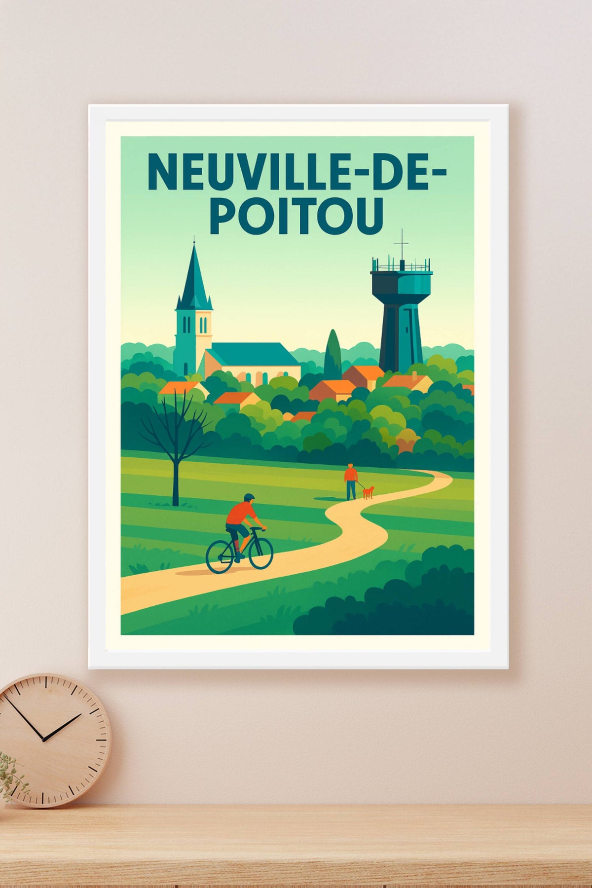 Affiche de Neuville-de-Poitou - Charme paisible et nature préservée