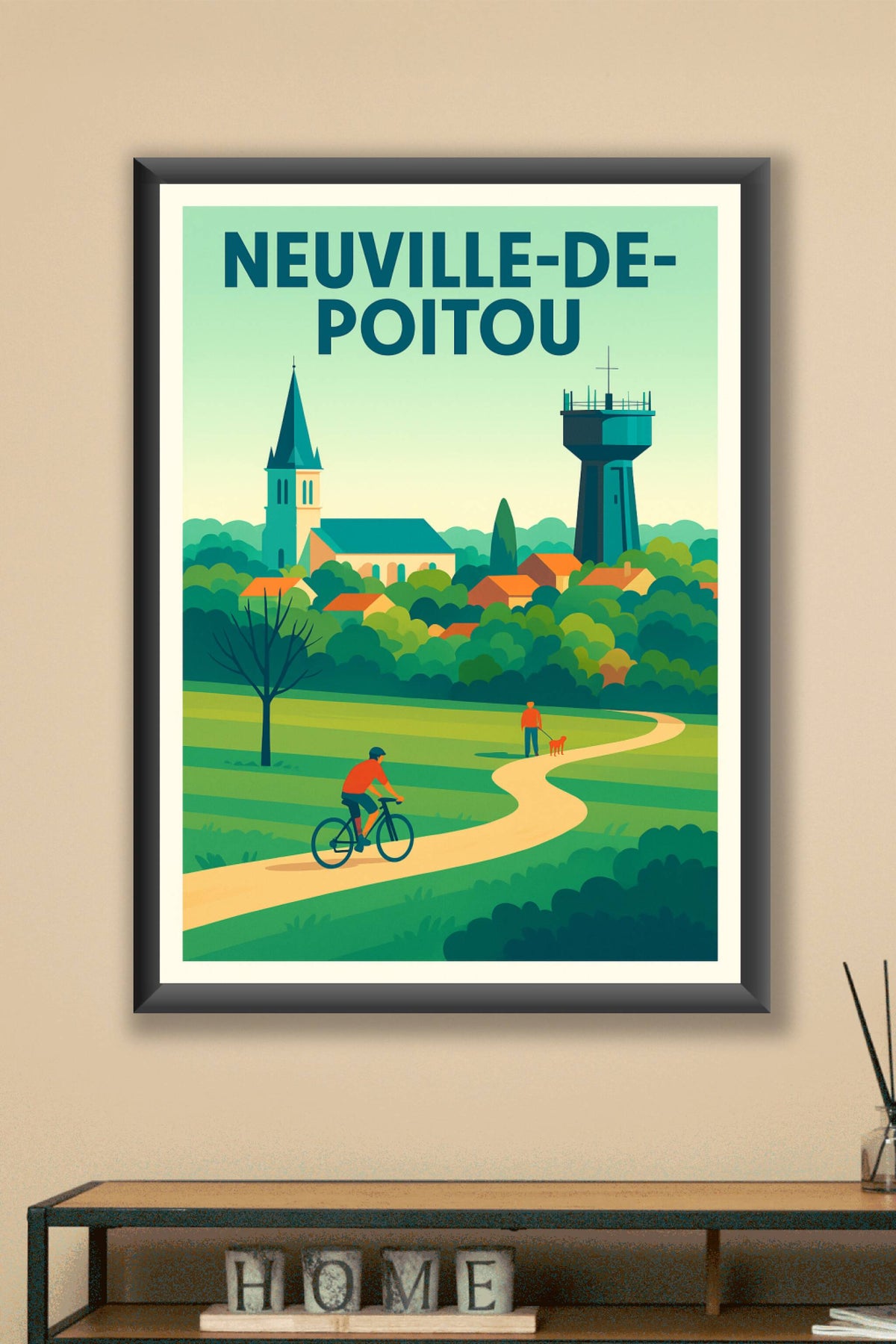 Affiche de Neuville-de-Poitou - Charme paisible et nature préservée