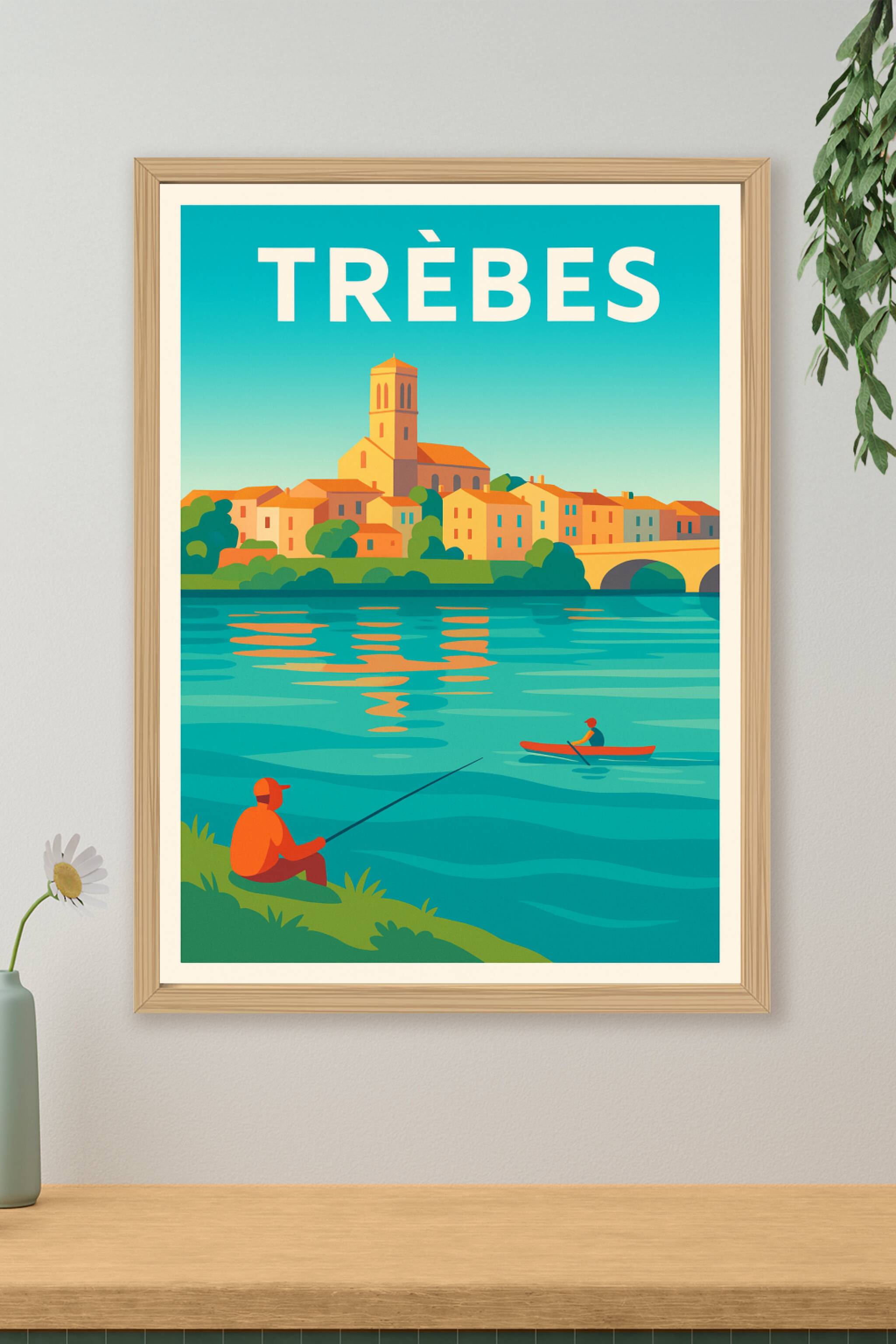 Affiche de Trèbes - Sérénité au bord de l'eau