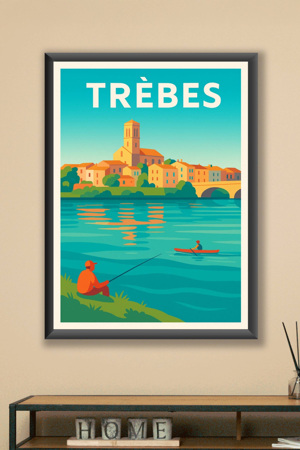 Affiche de Trèbes - Sérénité au bord de l'eau