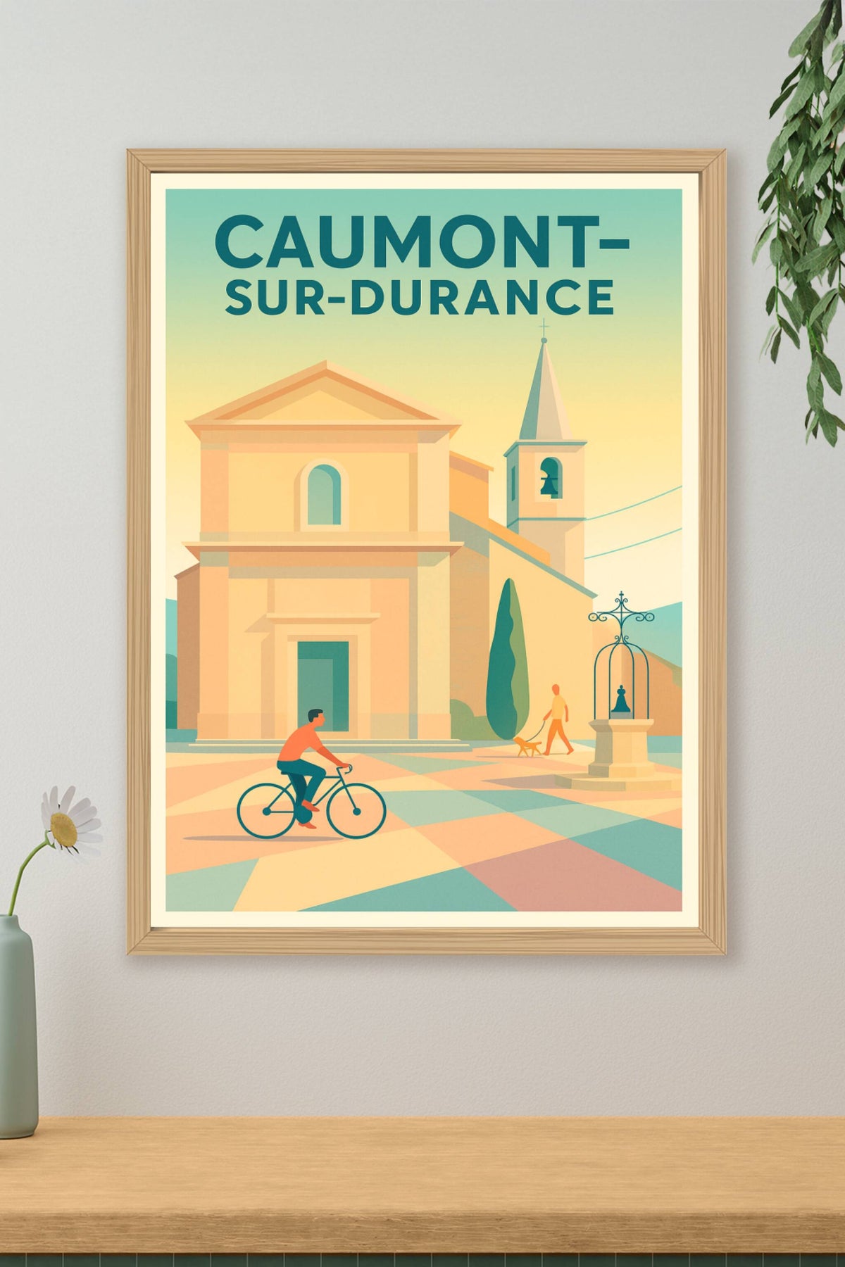 Affiche de Caumont-sur-Durance - Harmonie Provençale à Vélo