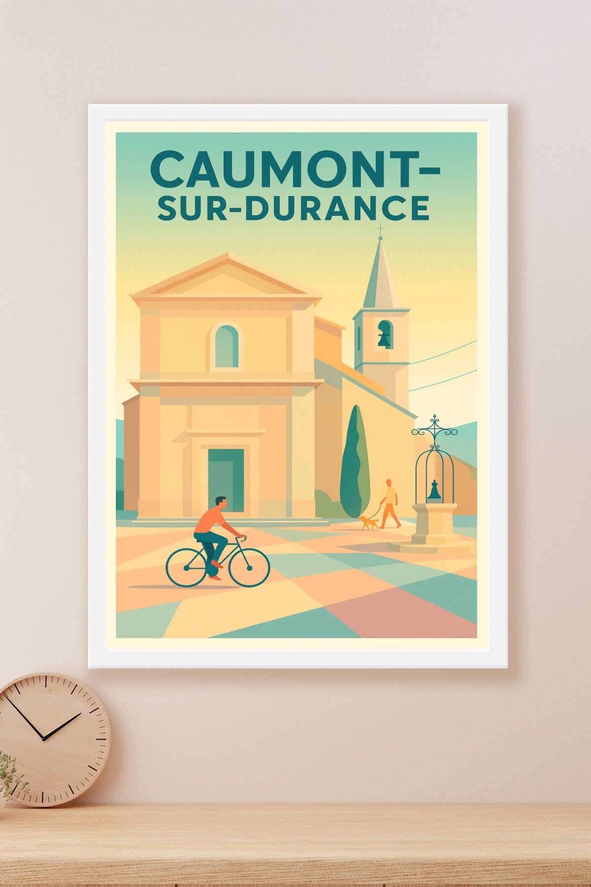 Affiche de Caumont-sur-Durance - Harmonie Provençale à Vélo