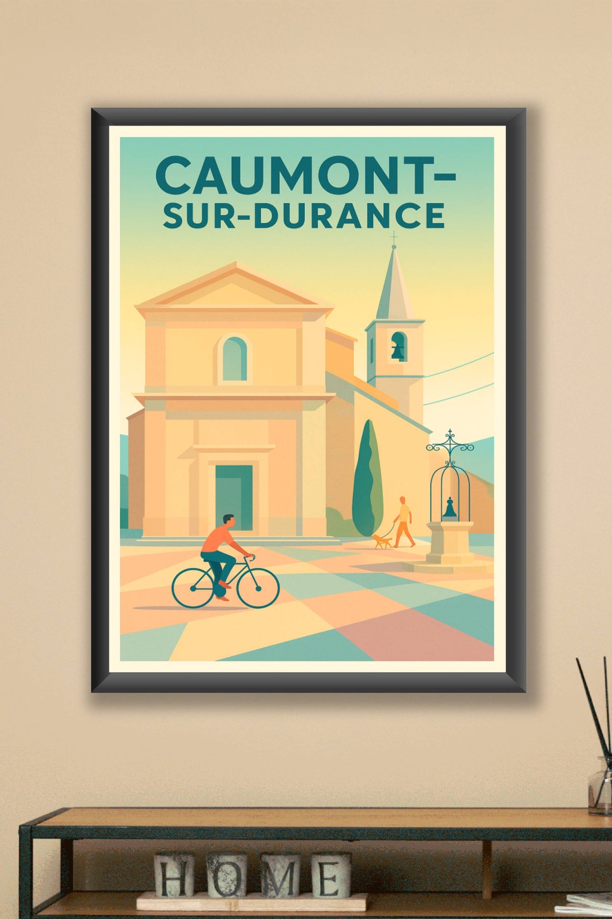 Affiche de Caumont-sur-Durance - Harmonie Provençale à Vélo