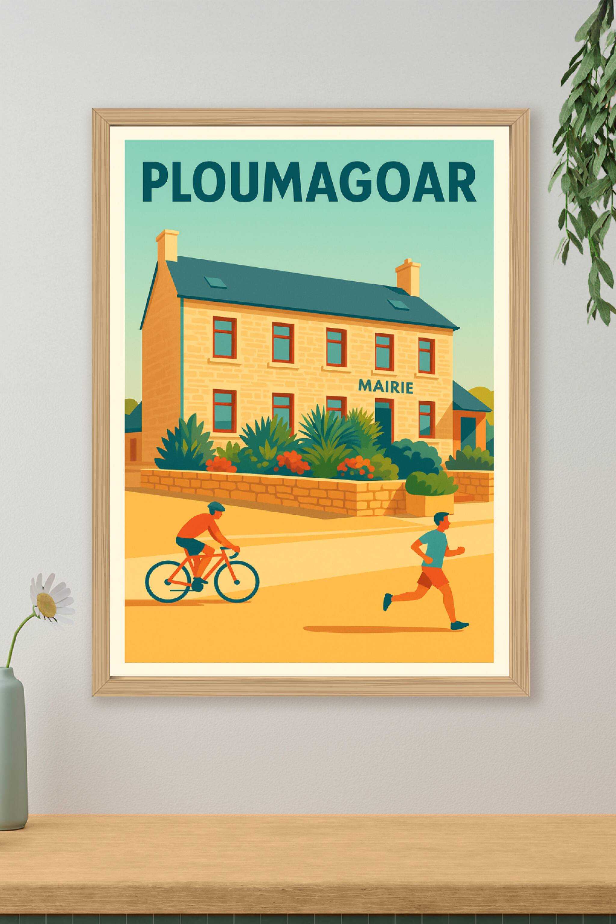 Affiche de Ploumagoar - Charme et tranquillité bretonne