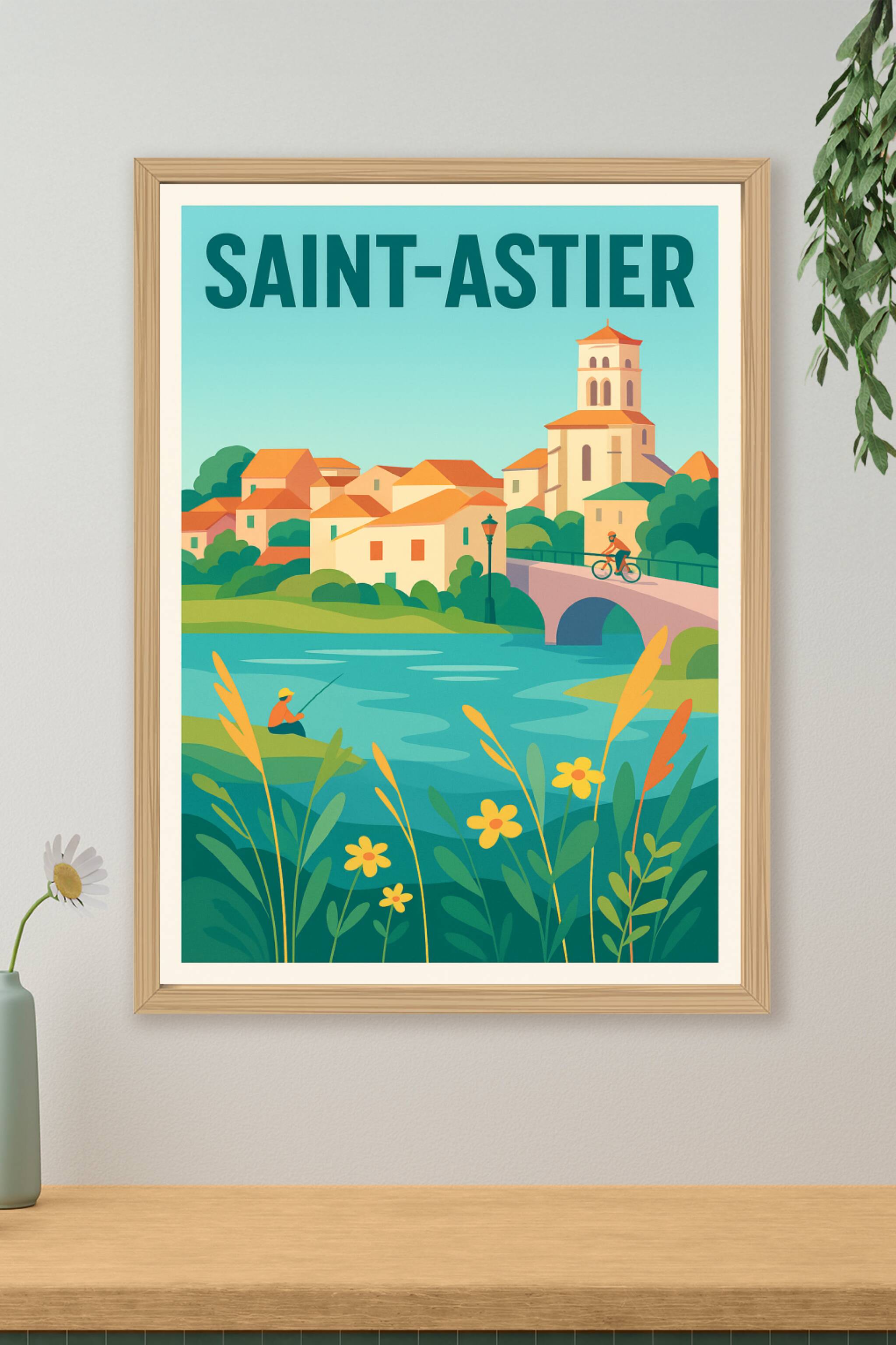 Affiche de Saint-Astier - Charme bucolique et douceur de vivre