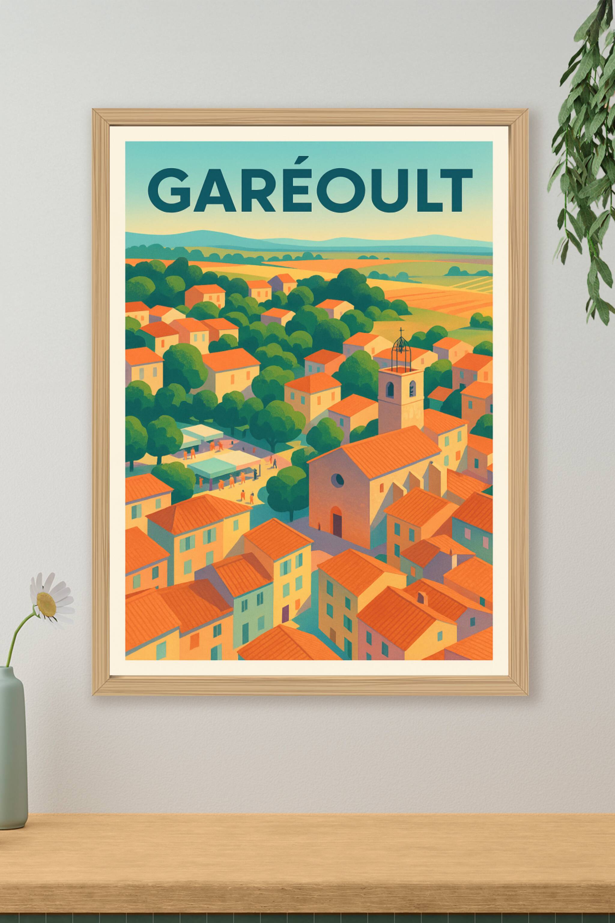 Affiche de Garéoult - Charme Provençal au Cœur du Village