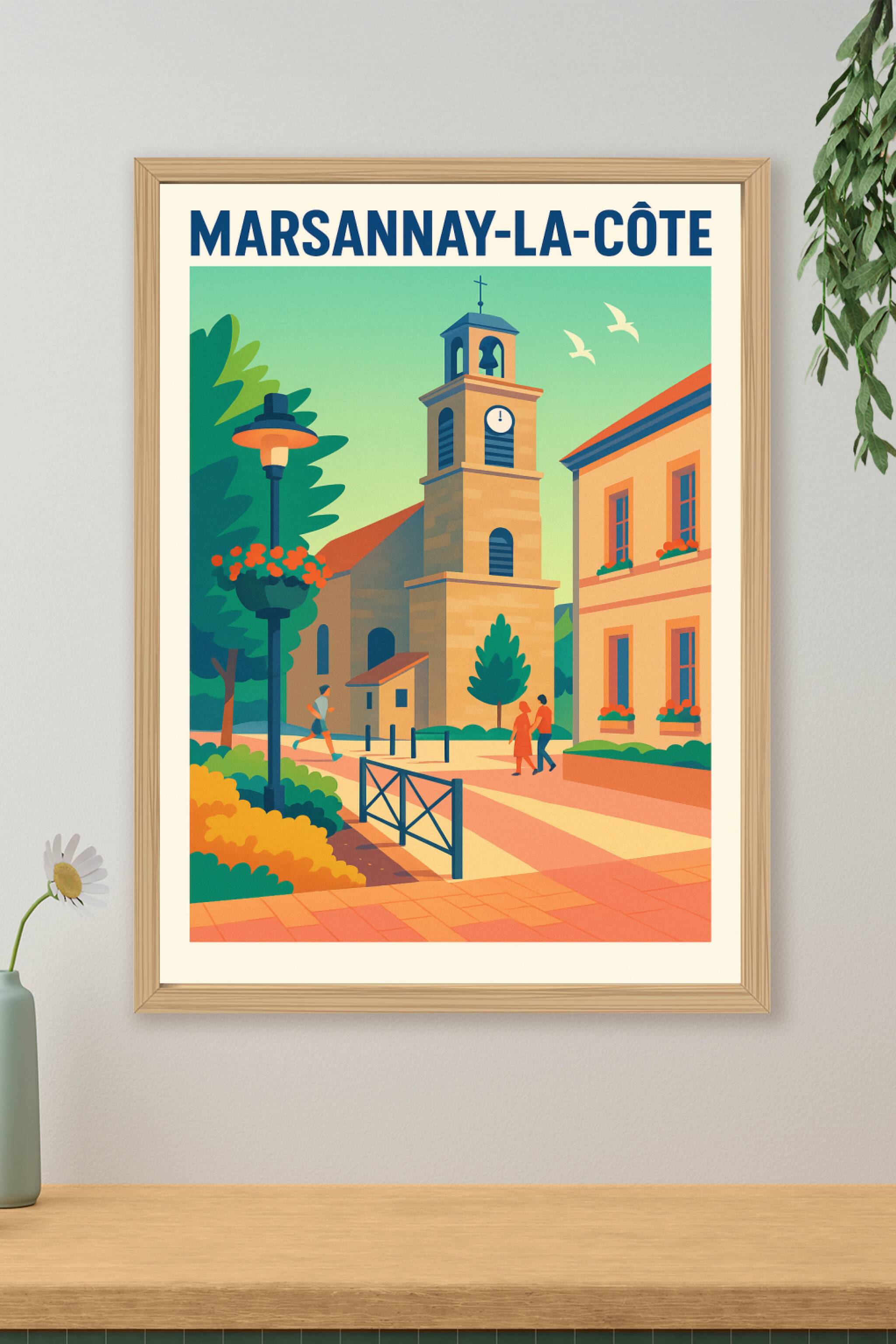 Affiche de Marsannay-la-Côte - Charme et sérénité au cœur de la Côte d'Or