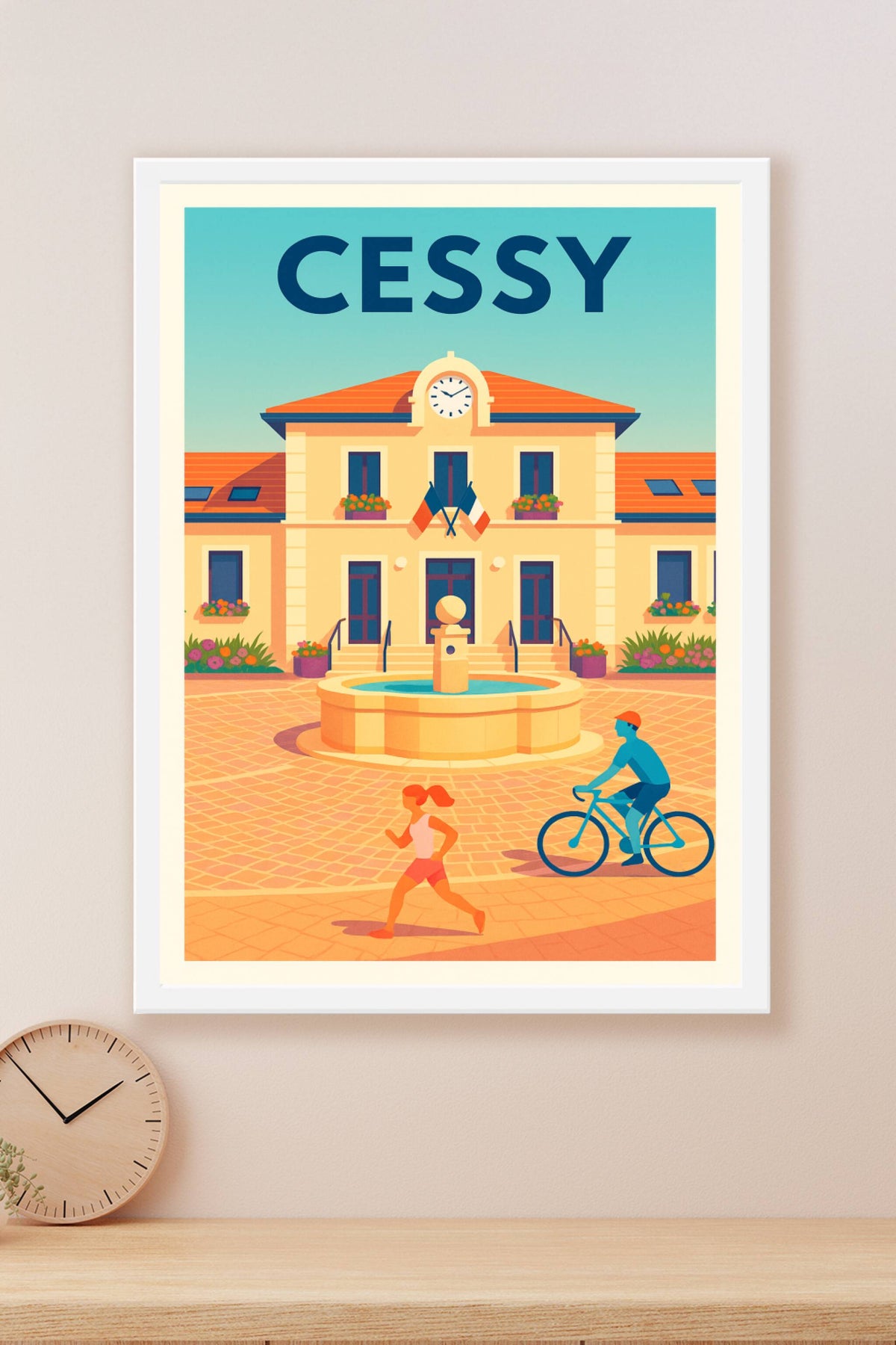 Affiche de Cessy - L'Esprit Paisible du Village