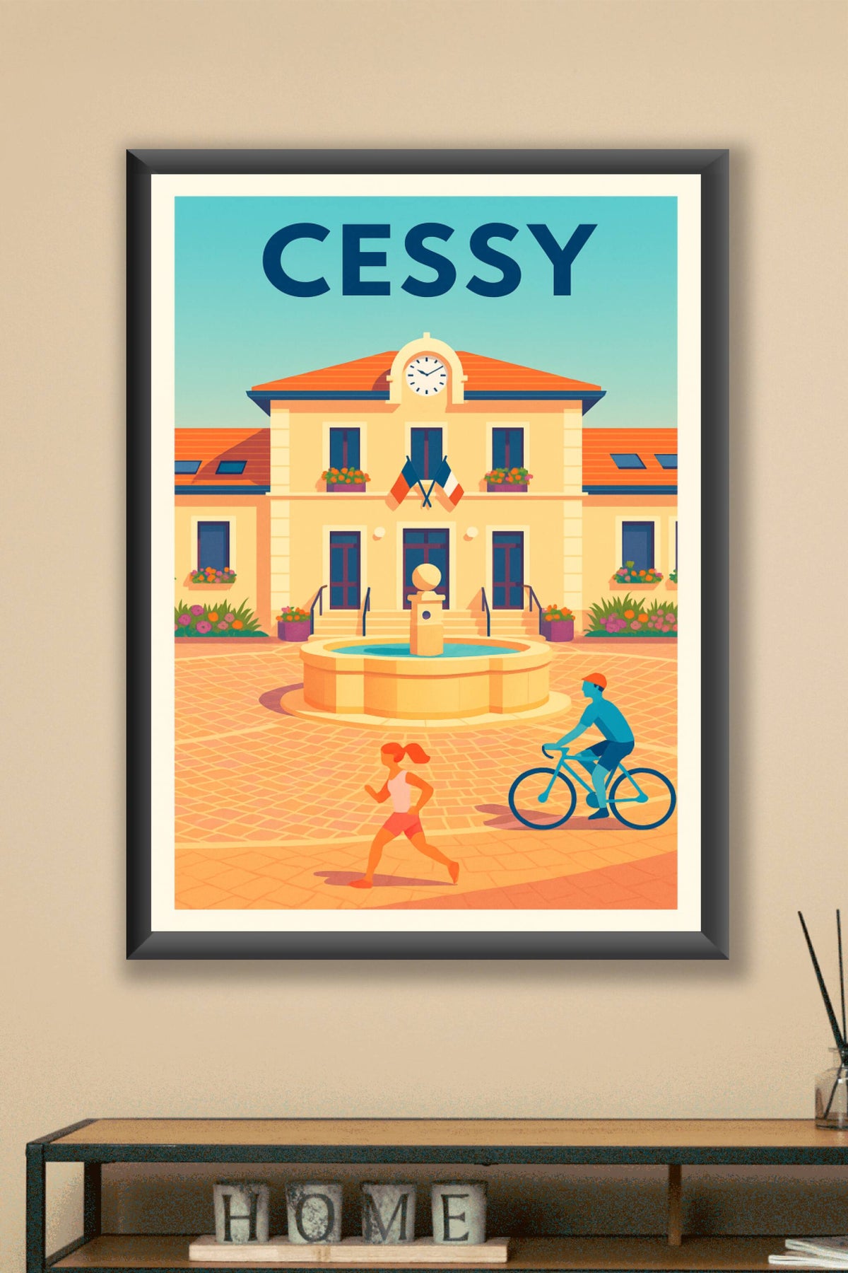 Affiche de Cessy - L'Esprit Paisible du Village