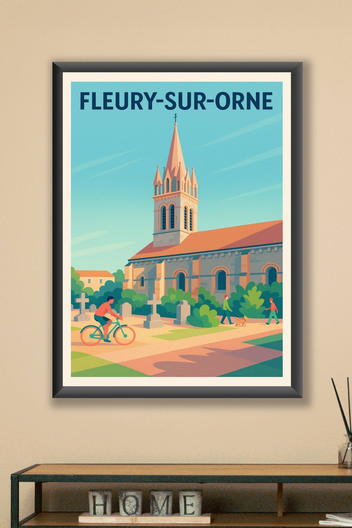 Affiche de Fleury-sur-Orne - Charme paisible au cœur de la Normandie