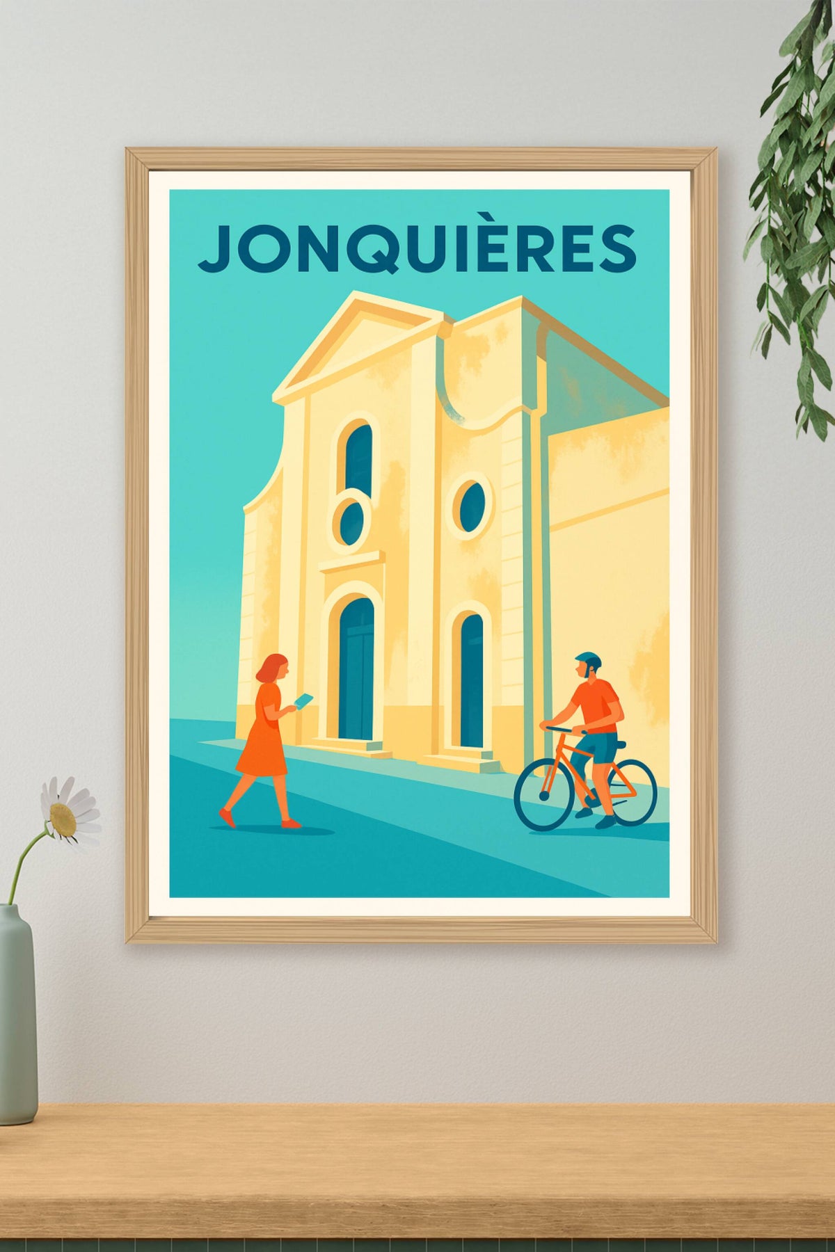 Affiche de Jonquières - Charme et douceur provençale