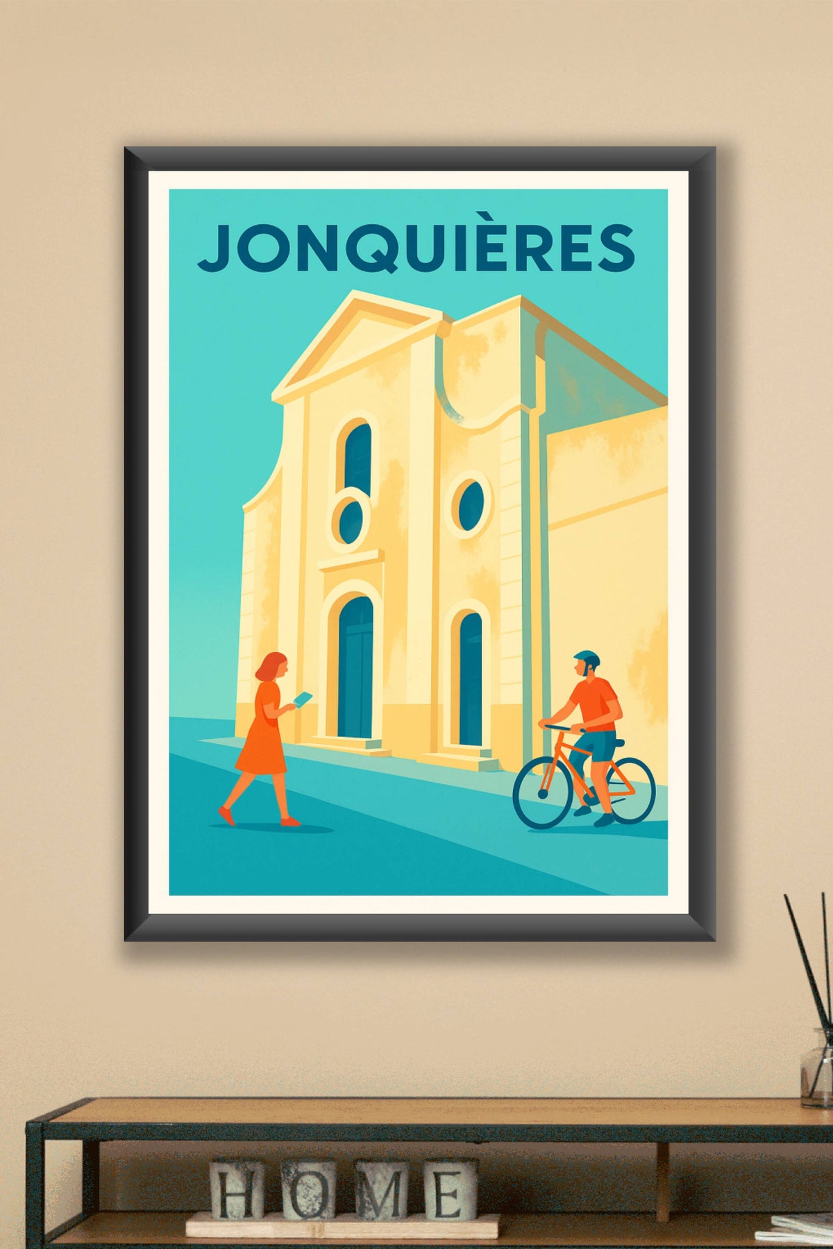 Affiche de Jonquières - Charme et douceur provençale