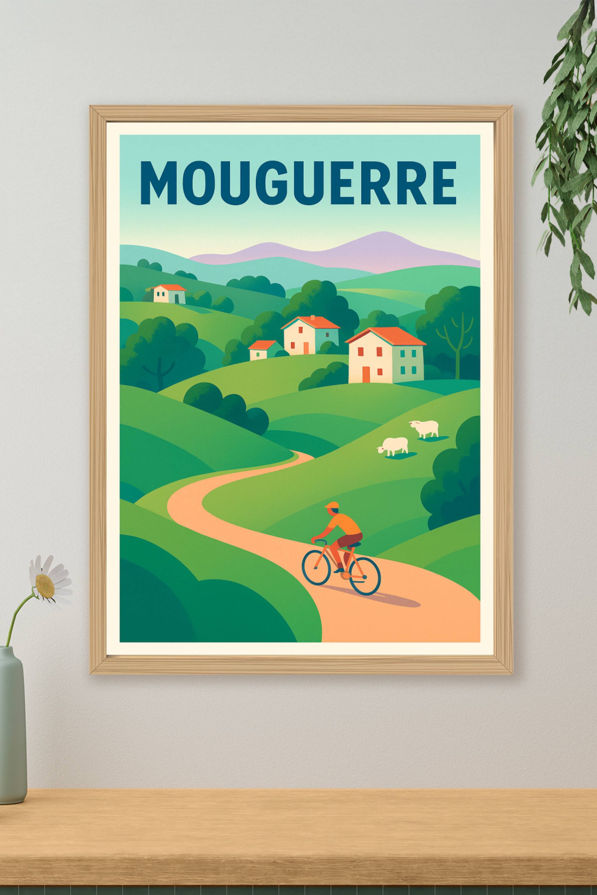 Affiche de Mouguerre - Échappée bucolique à vélo