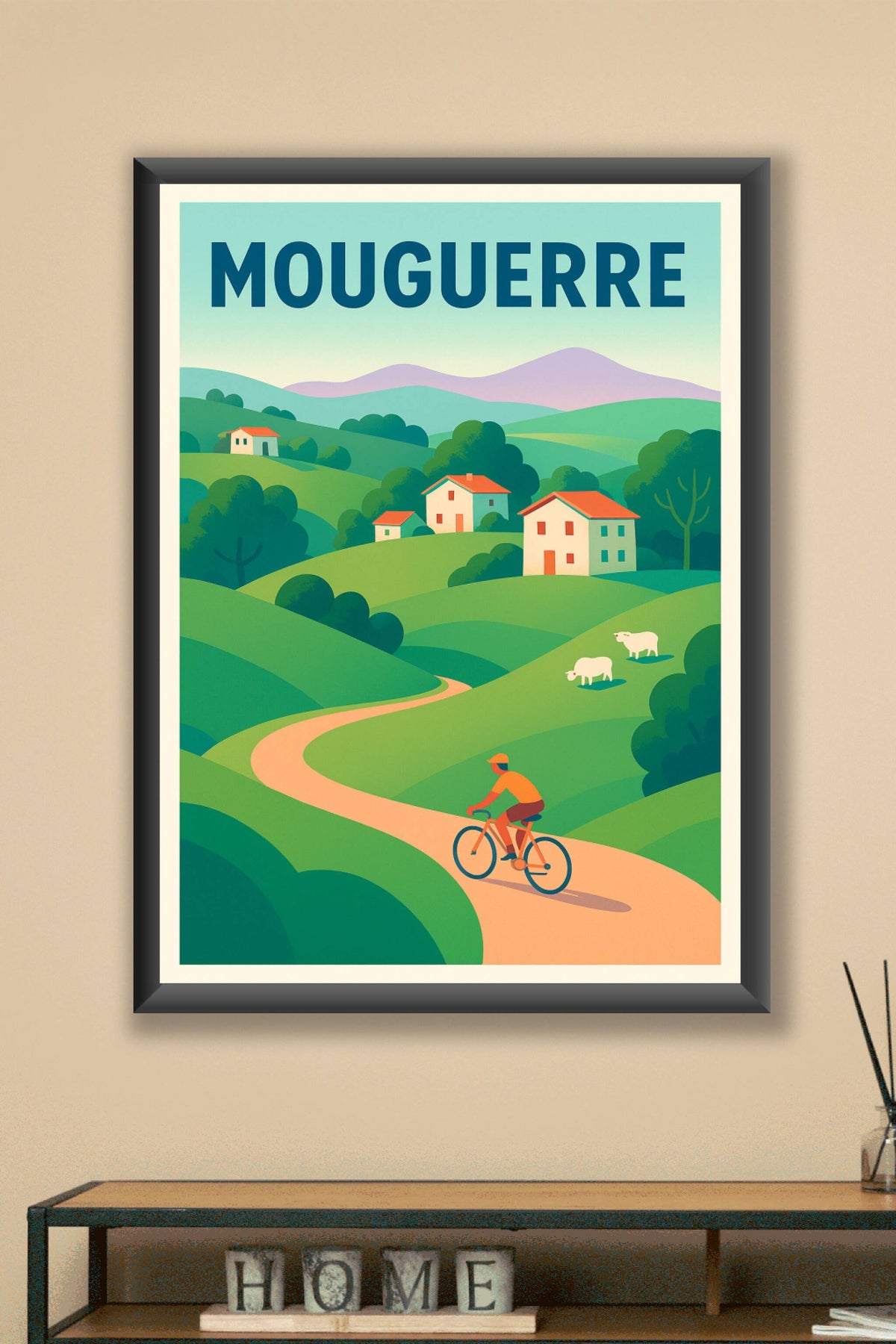 Affiche de Mouguerre - Échappée bucolique à vélo