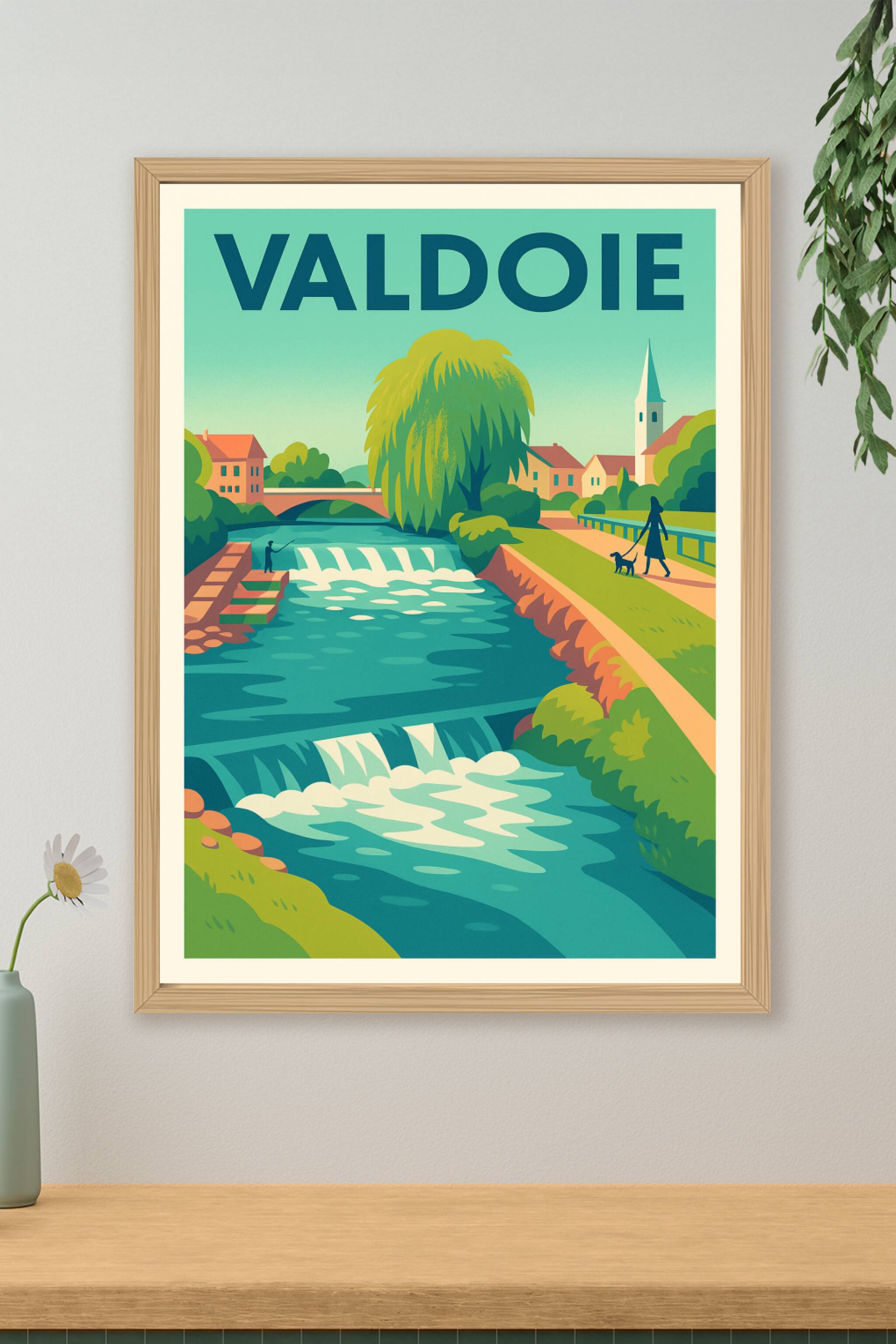 Affiche de Valdoie - Douceur et nature en rivière
