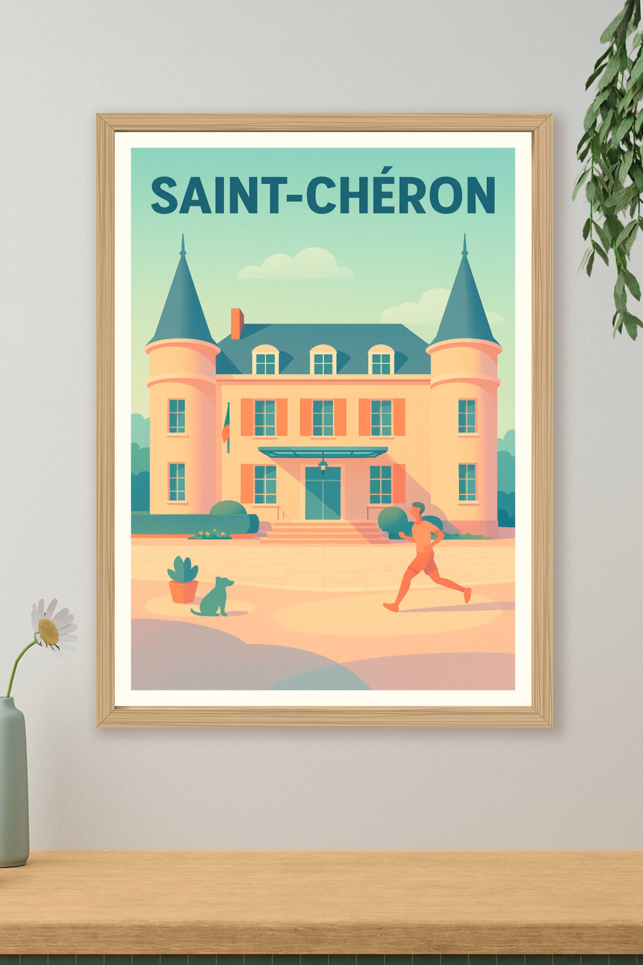 Affiche de Saint-Chéron - L'élégance au cœur de l'Île-de-France