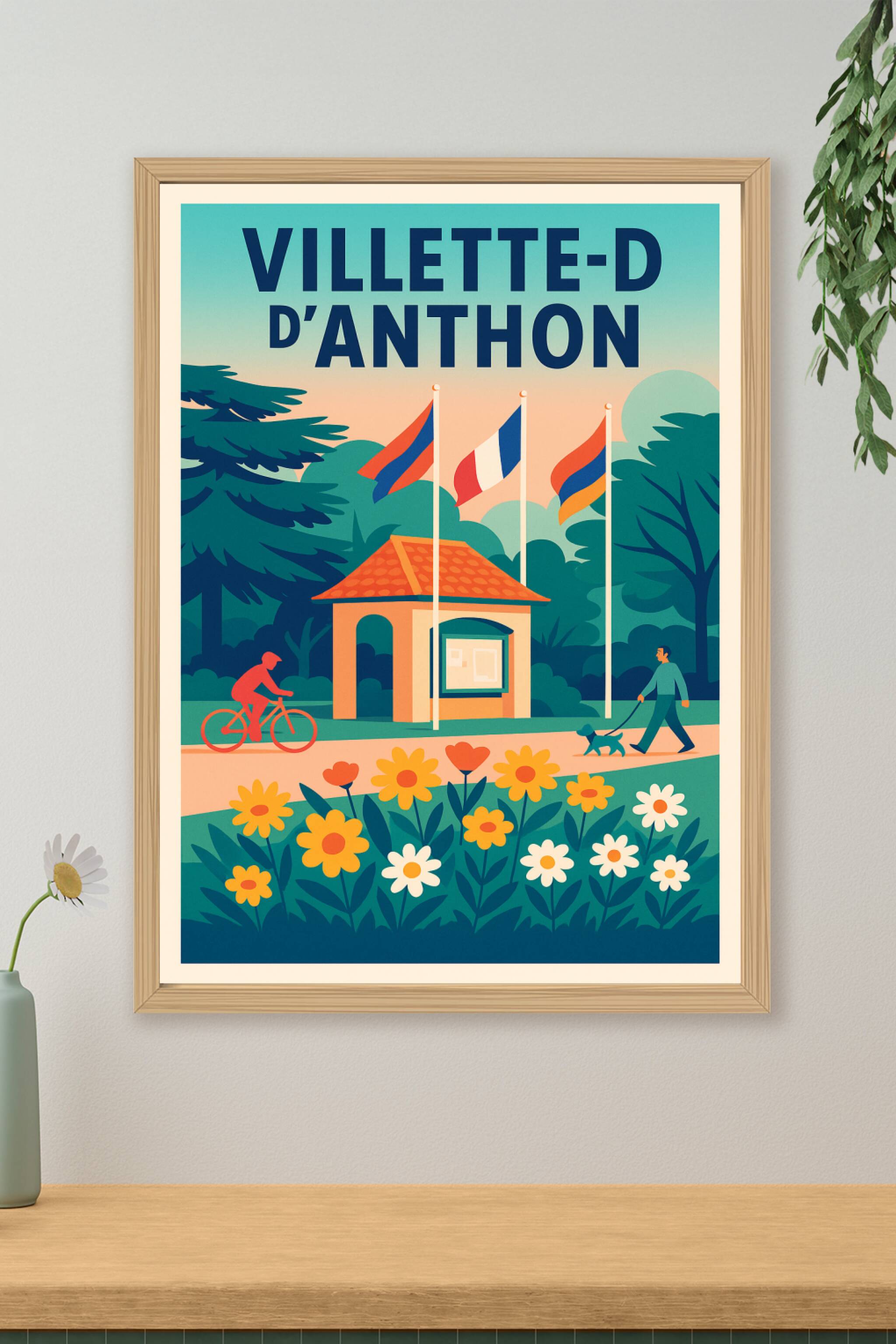 Affiche de Villette-d'Anthon - Charme paisible et nature animée