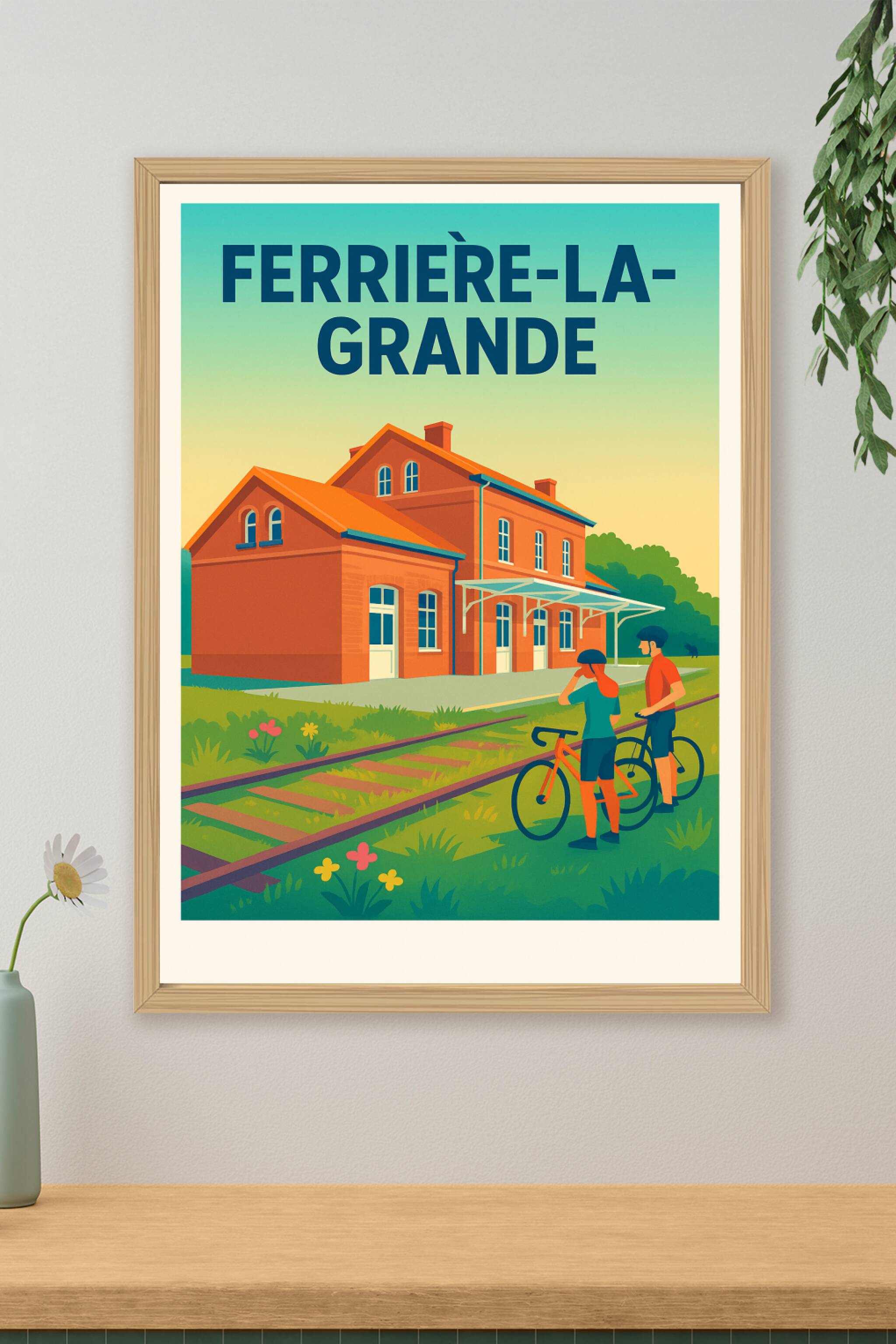 Affiche de Ferrière-la-Grande - Charme et douceur d'une halte paisible